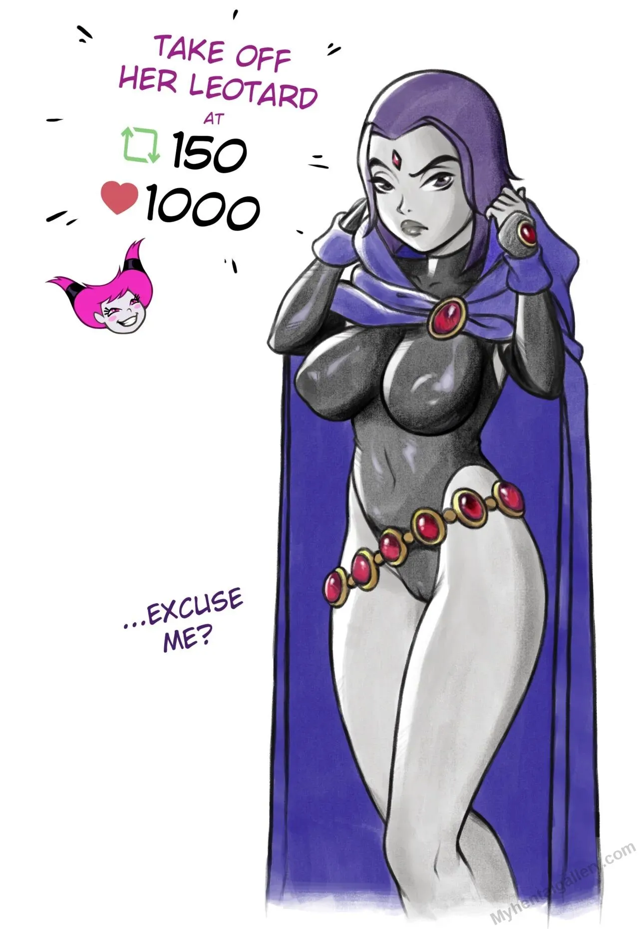 Raven's Strip Game porno comics Cover