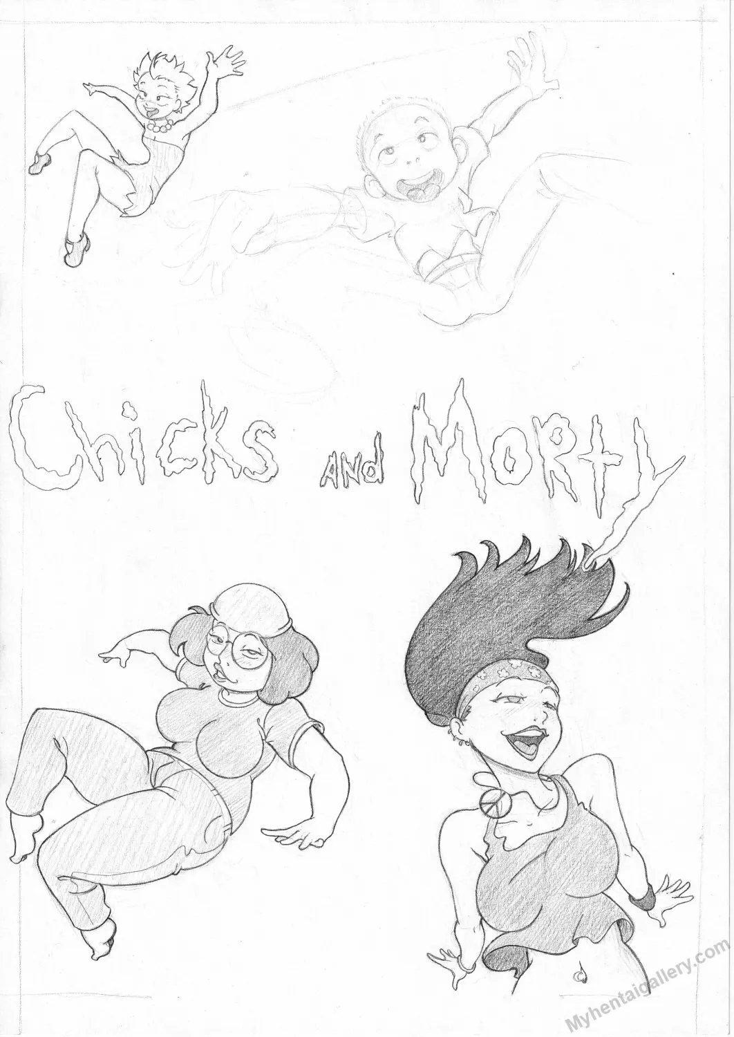 Chicks And Morty porno comics Cover