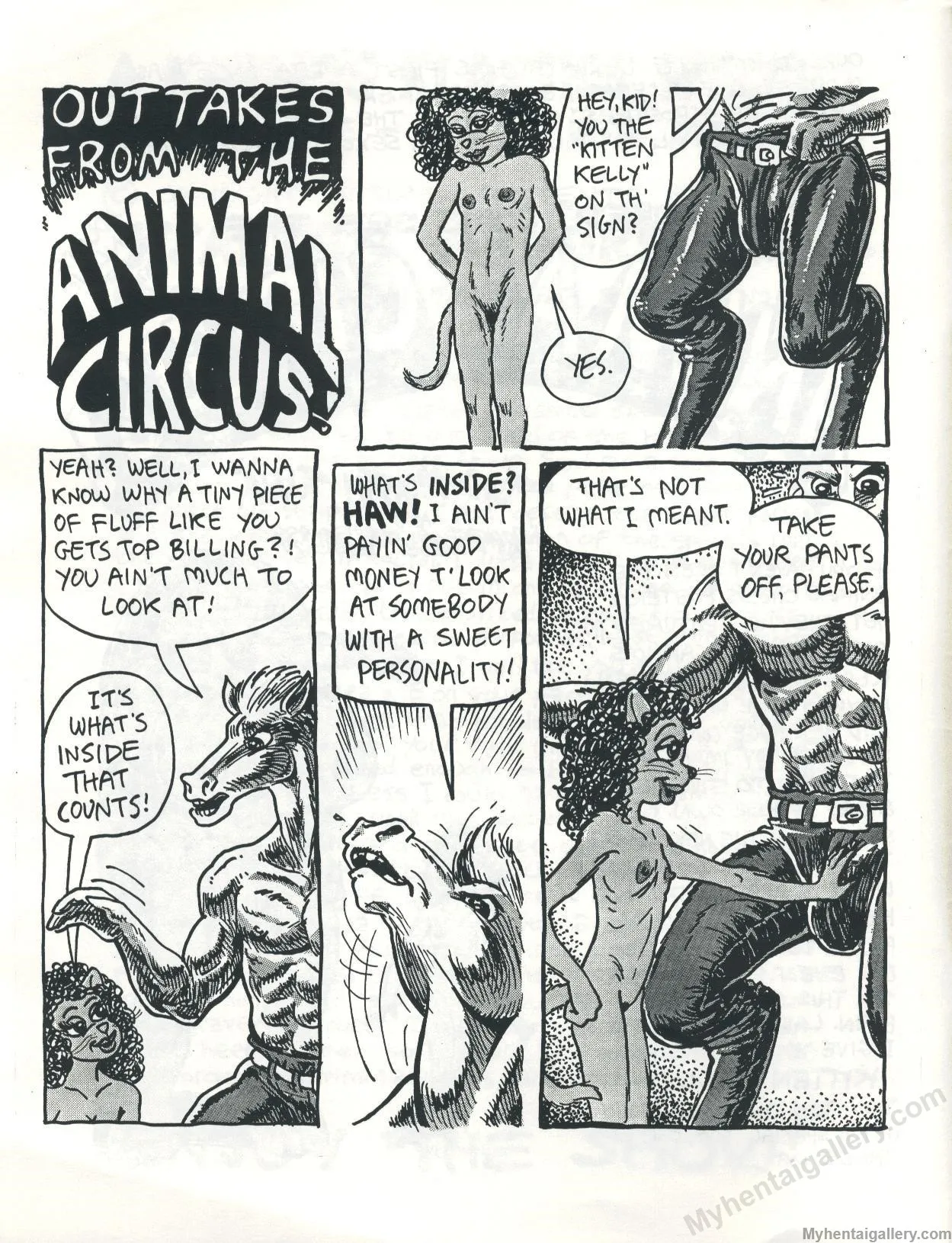 Outtakes From The Animal Circus porno comics Cover