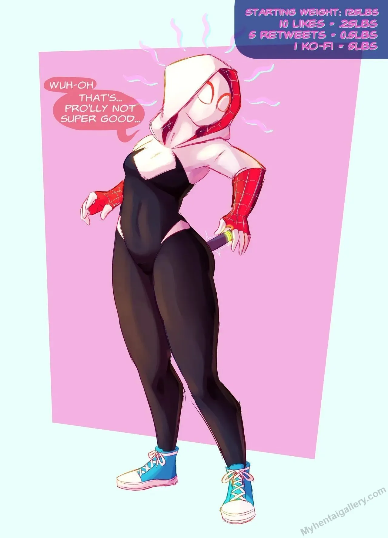 Gwen's Growth Drive porno comics Cover