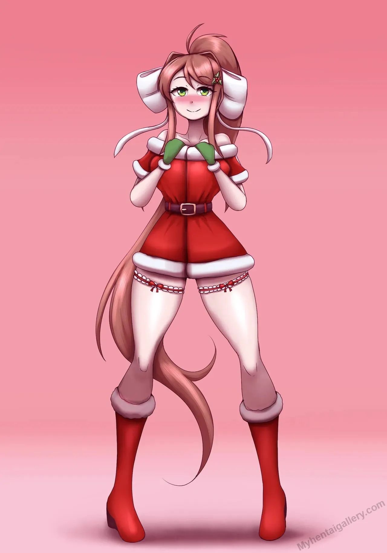 Monika's White Christmas porno comics Cover