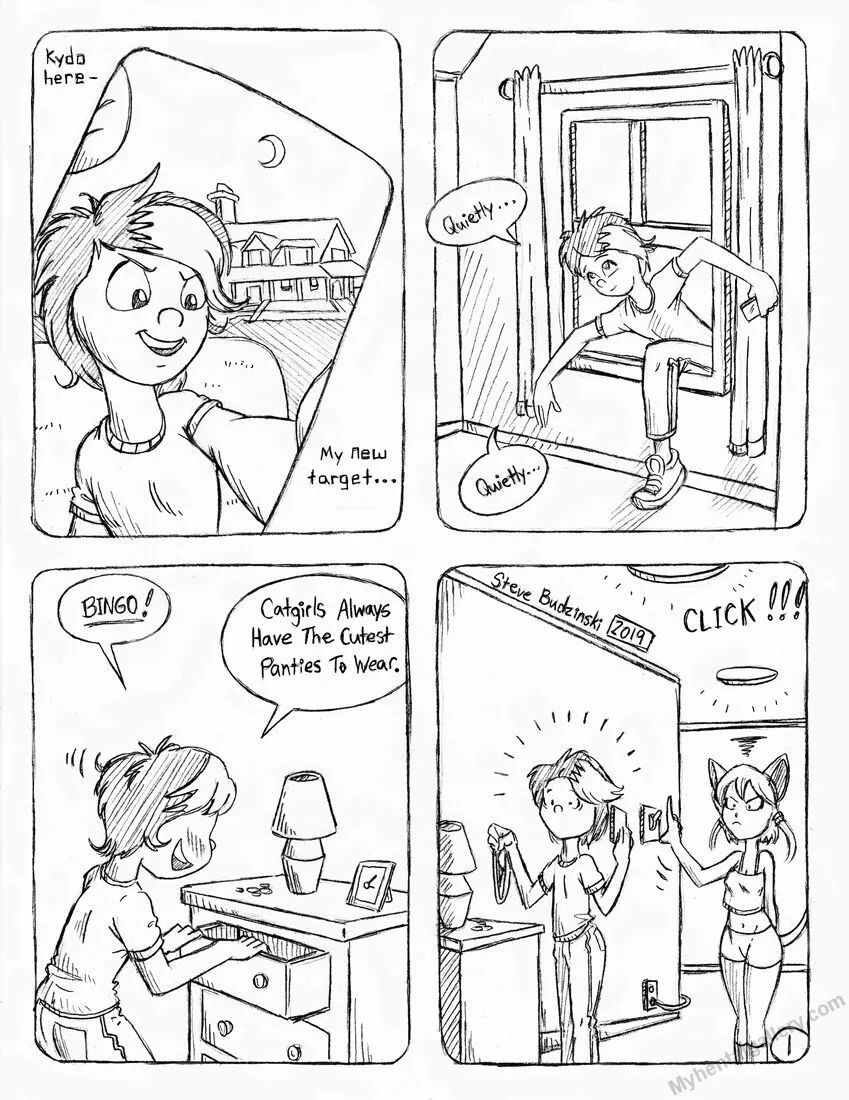 The Panty Thief porno comics Cover