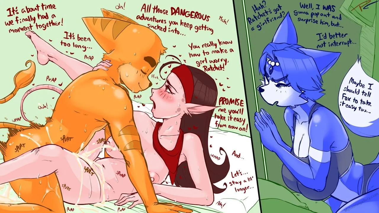 Ratchet & Krystal - Blowing Off Steam porno comics Cover
