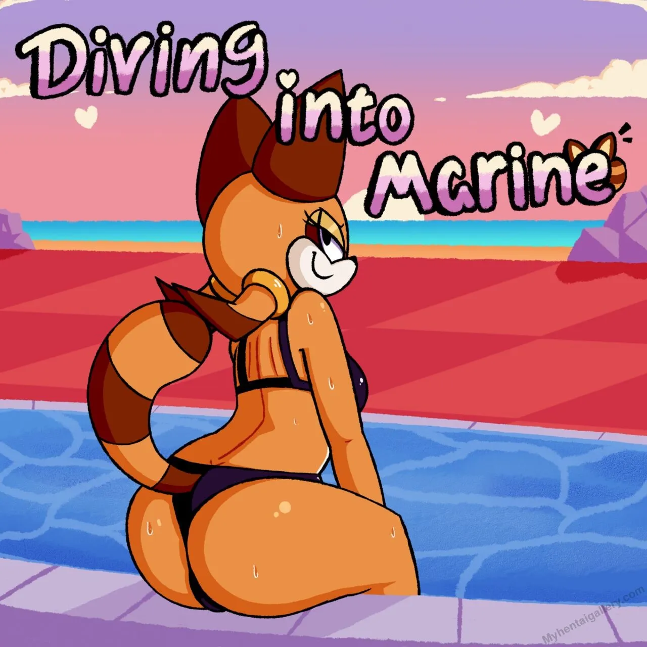 Diving Into Marine porno comics Cover