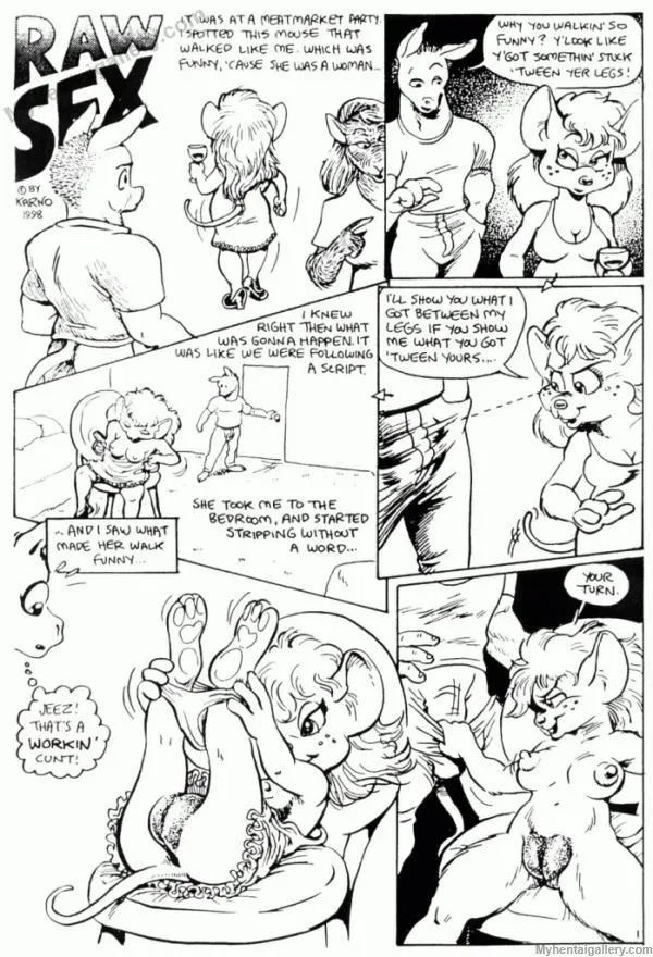 Raw Sex porno comics Cover