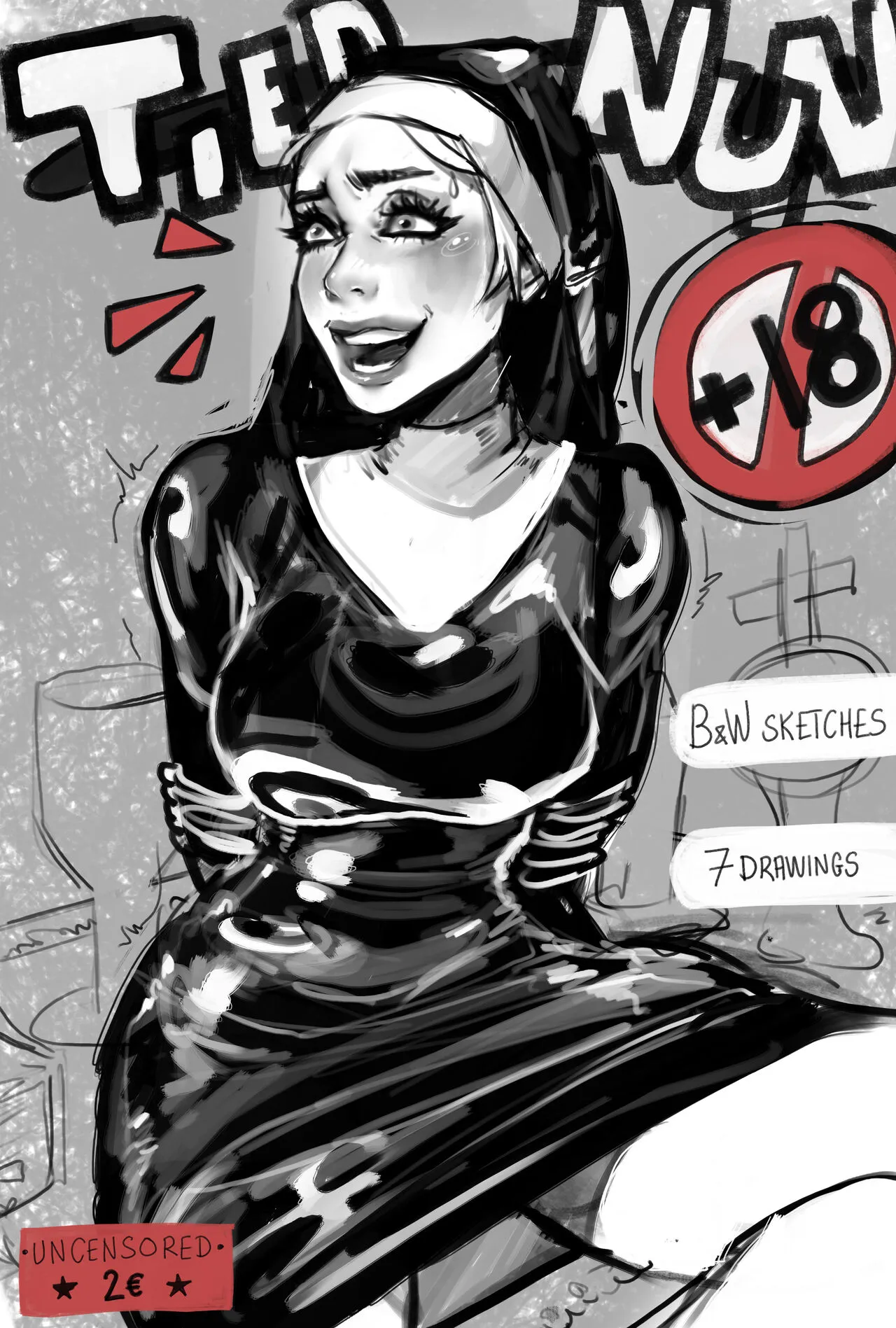 Tied Nun porno comics