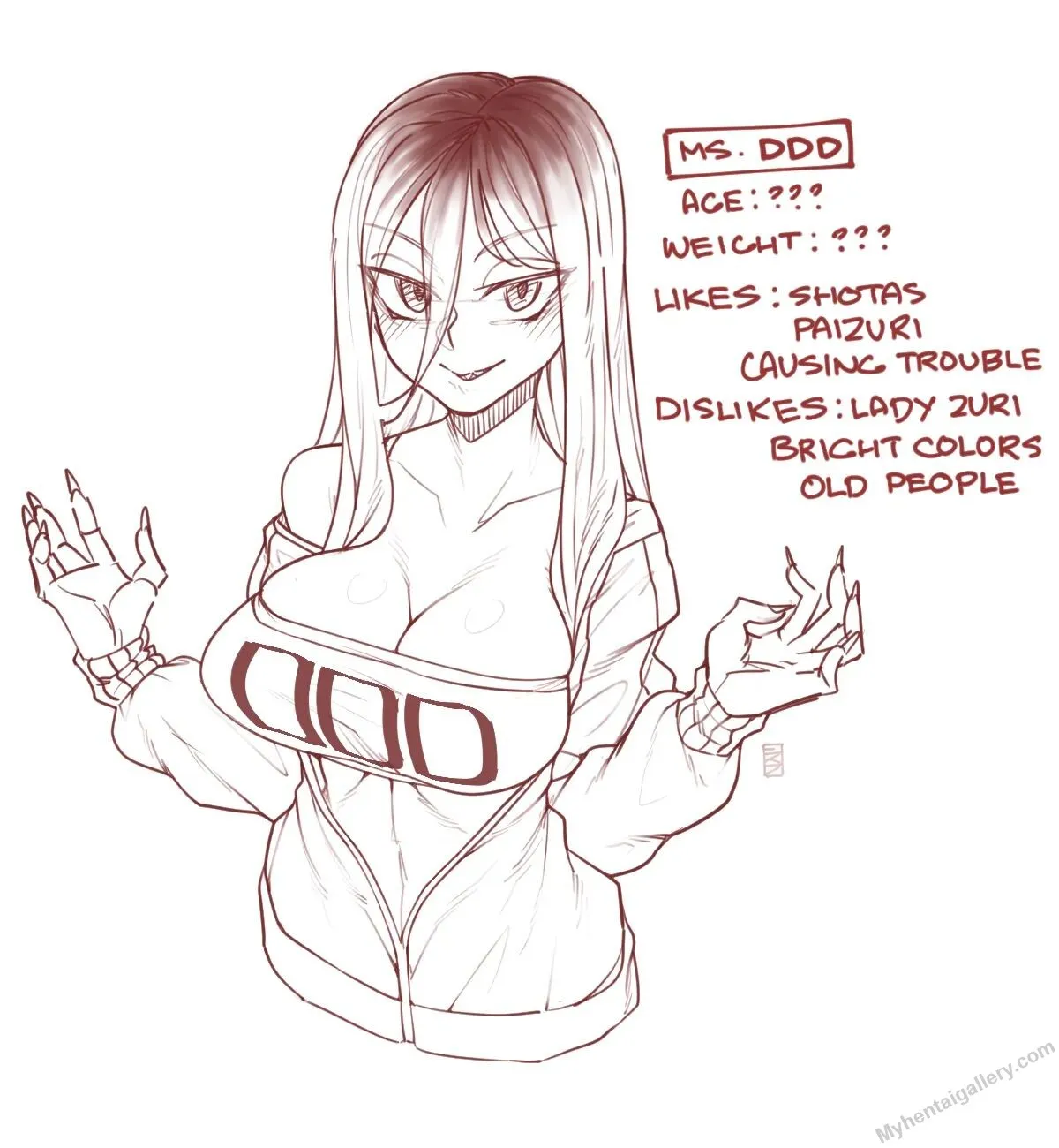 Meet Ms DDD porno comics Cover