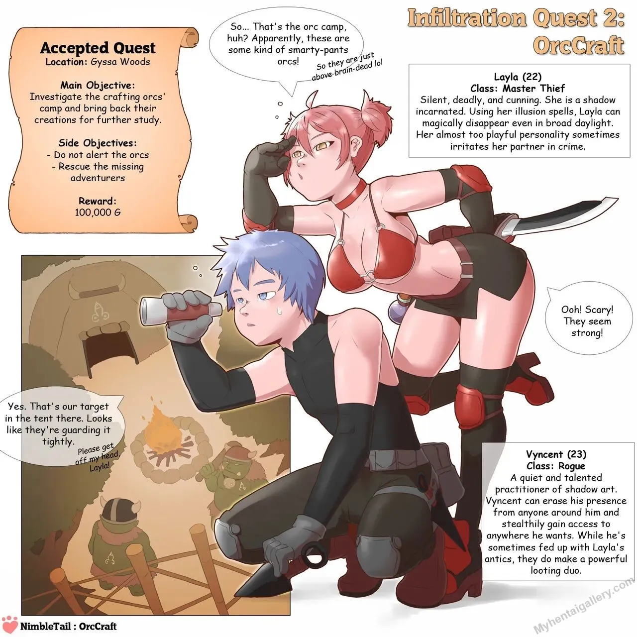 Infiltration Quest 2 - Orccraft porno comics Cover