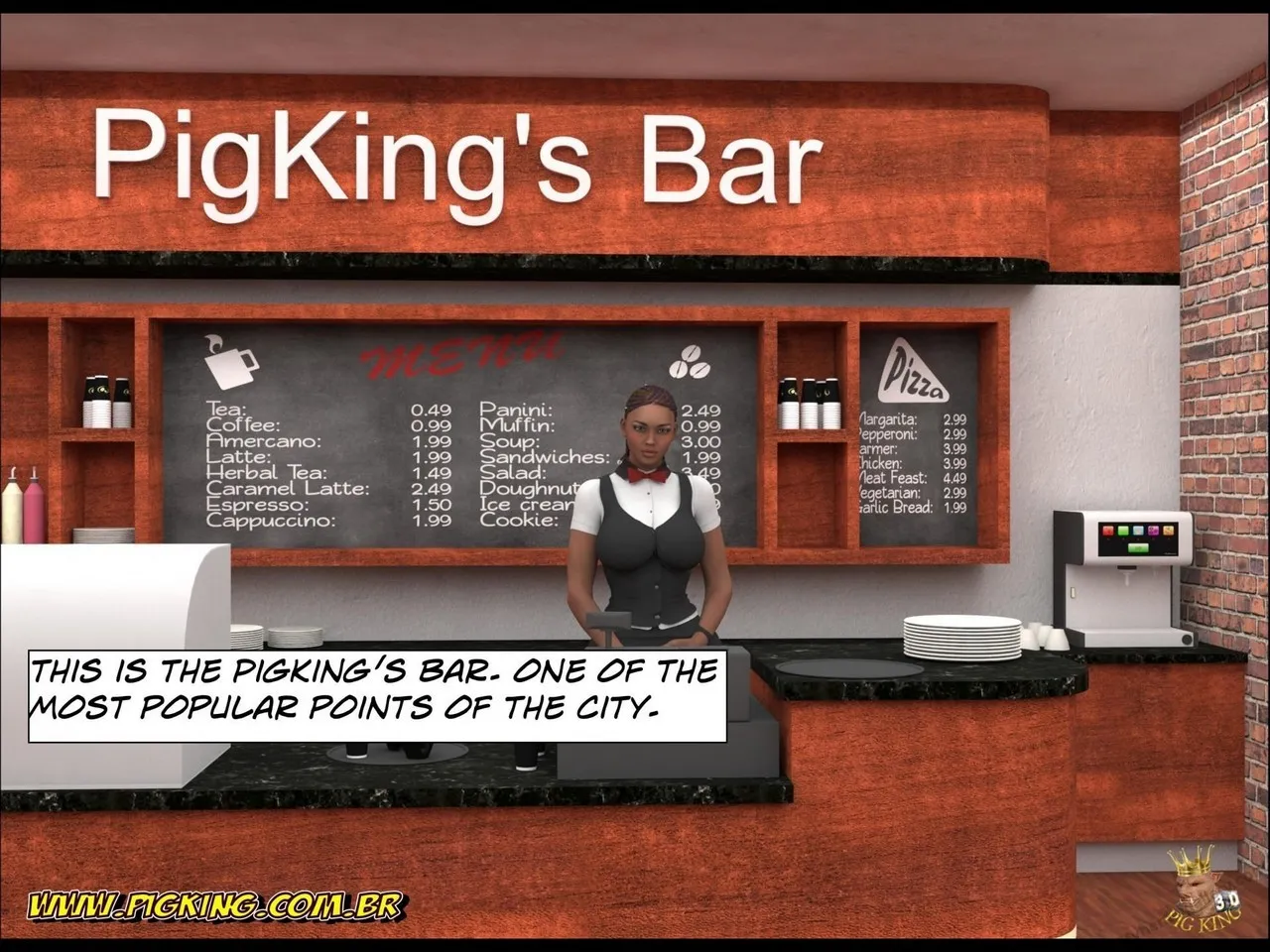 Pigking's Bar 1 porno comics Cover