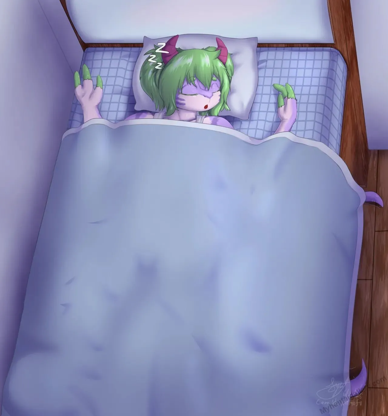 Tentacled In Bed porno comics