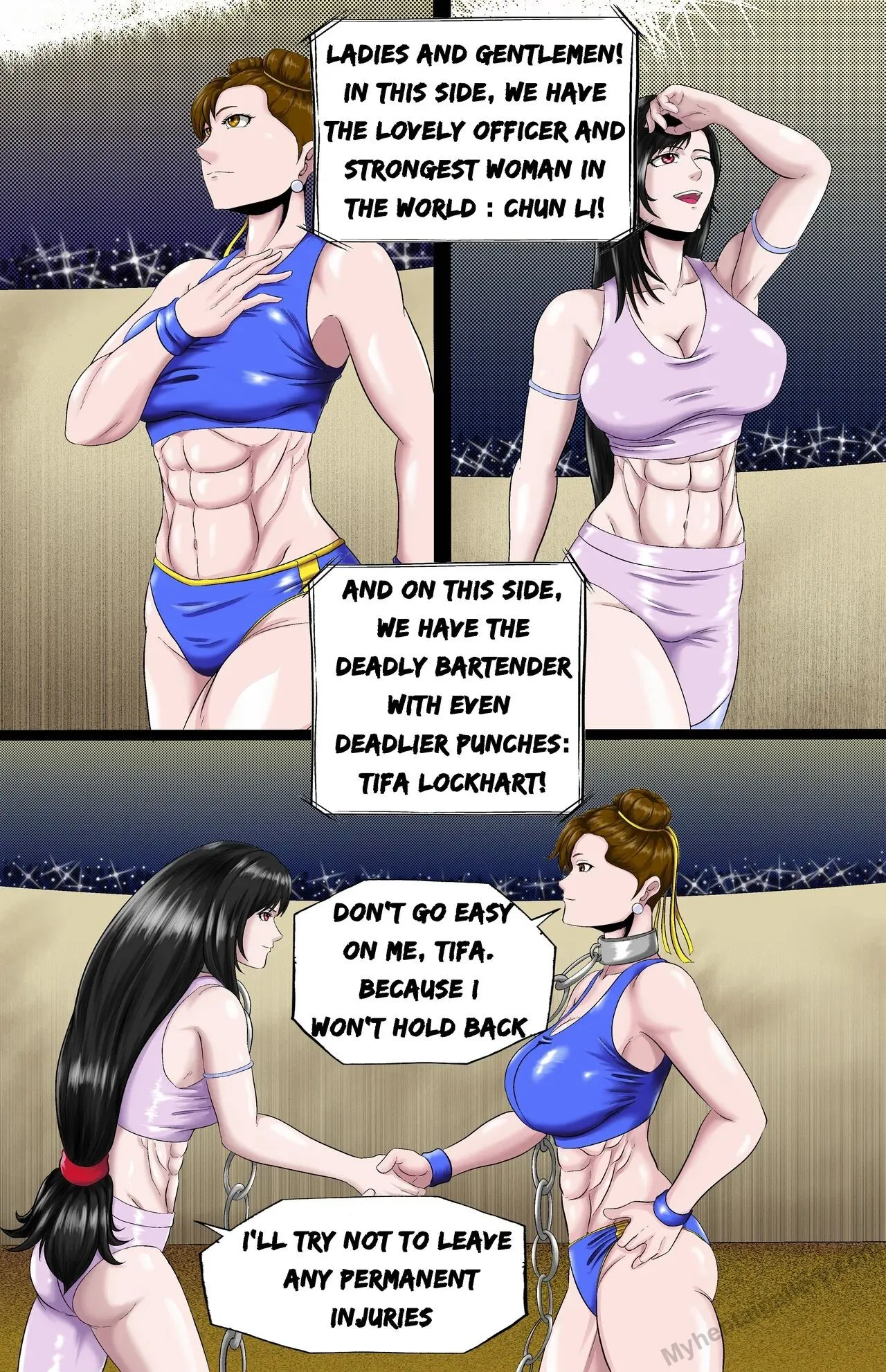 Chun-Li Vs Tifa porno comics