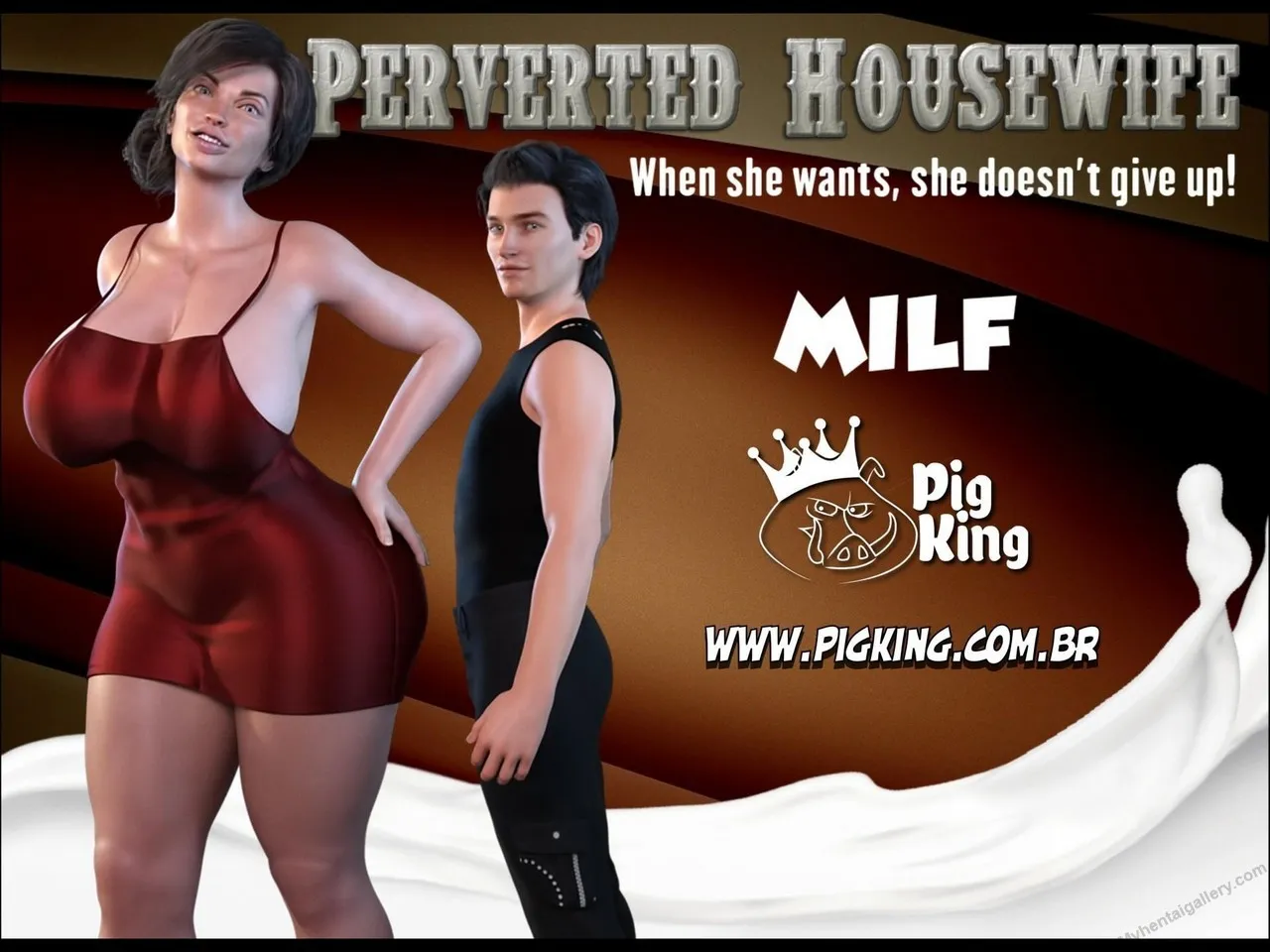 Perverted Housewife porno comics Cover