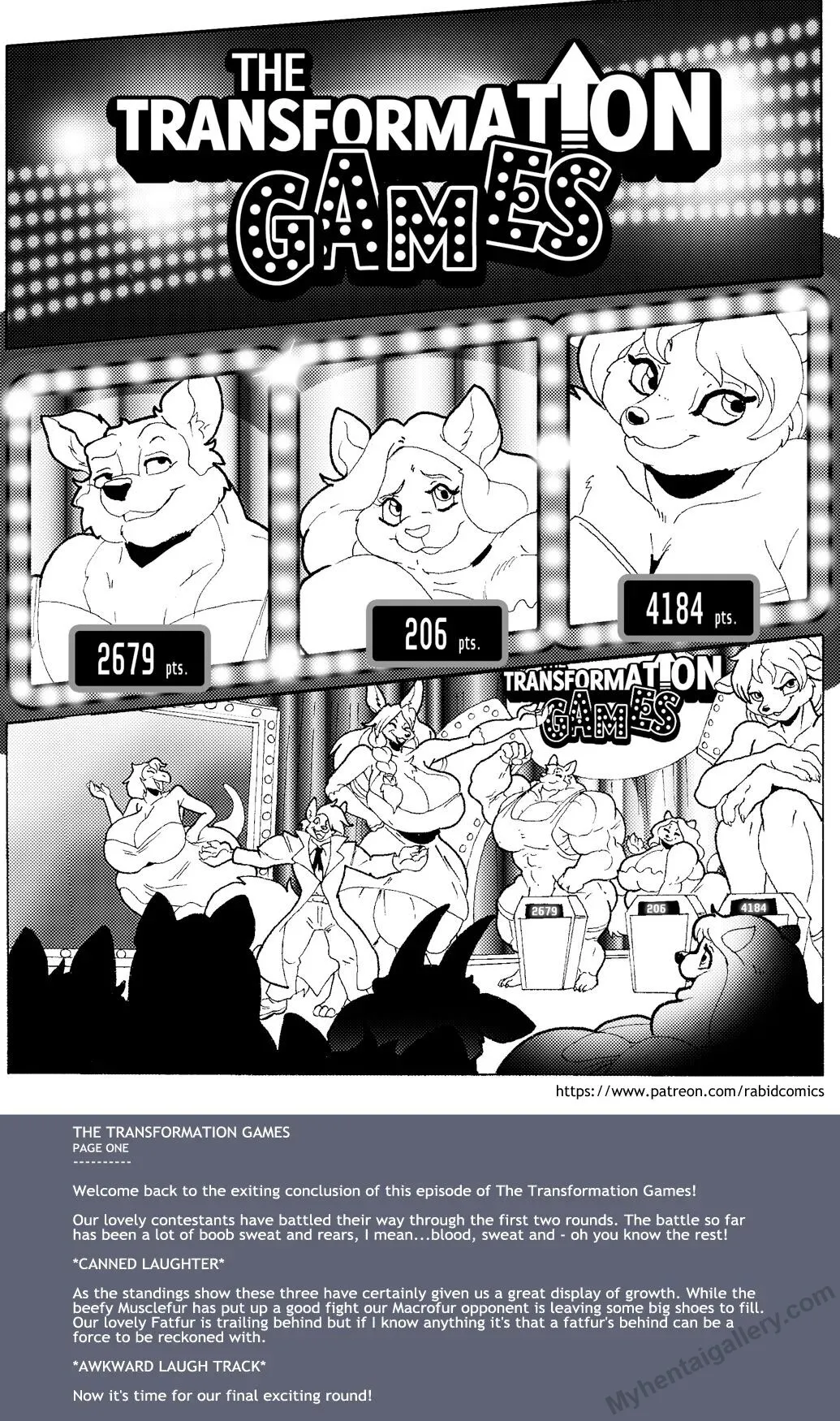 The Transformation Games porno comics Cover