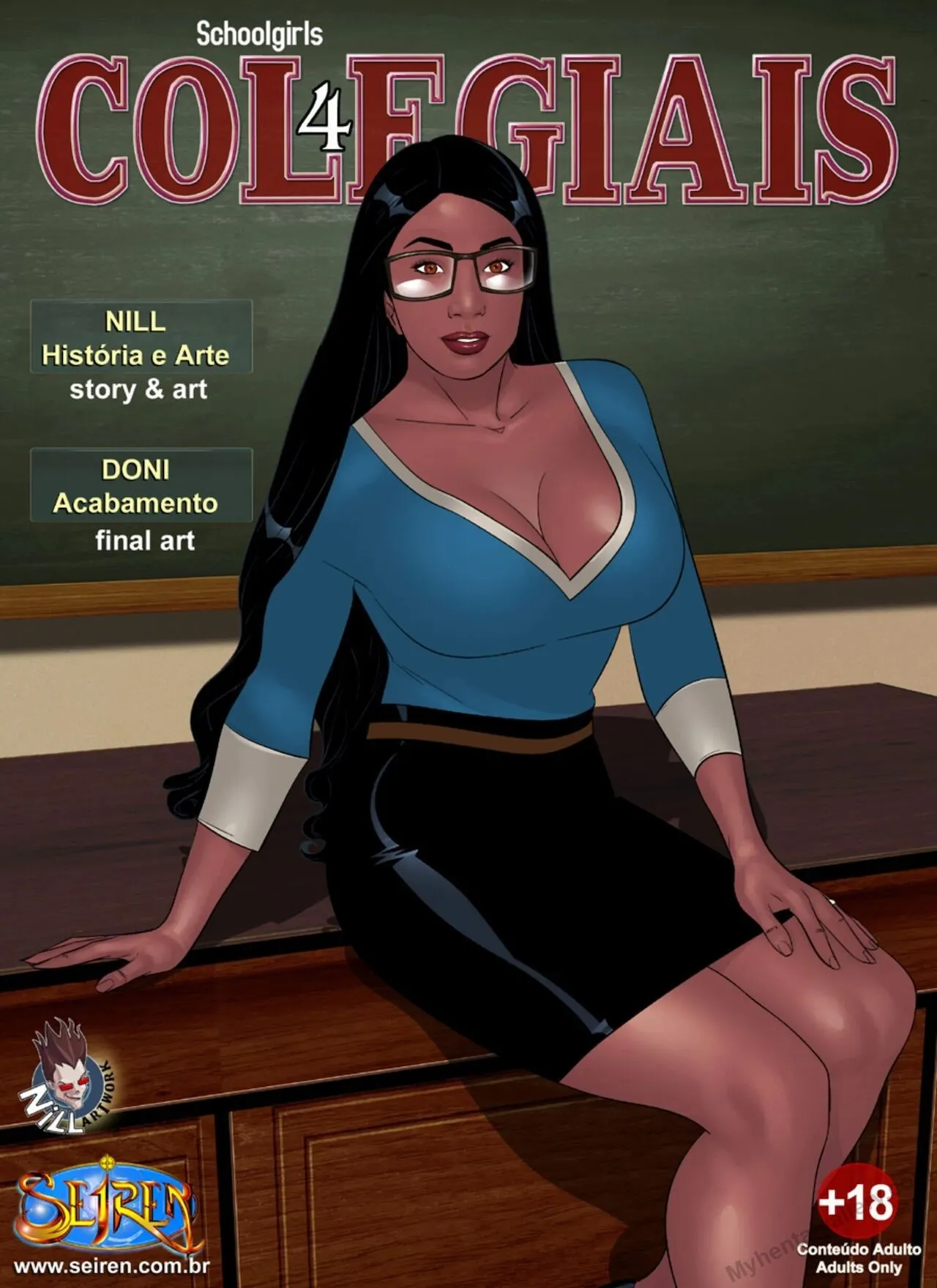 Schoolgirls 4 porno comics Cover