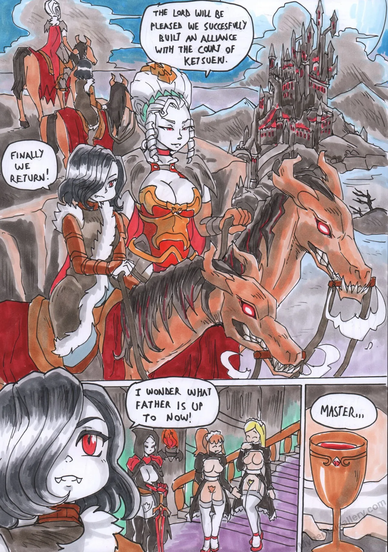 The Court Of Darkness porno comics Cover