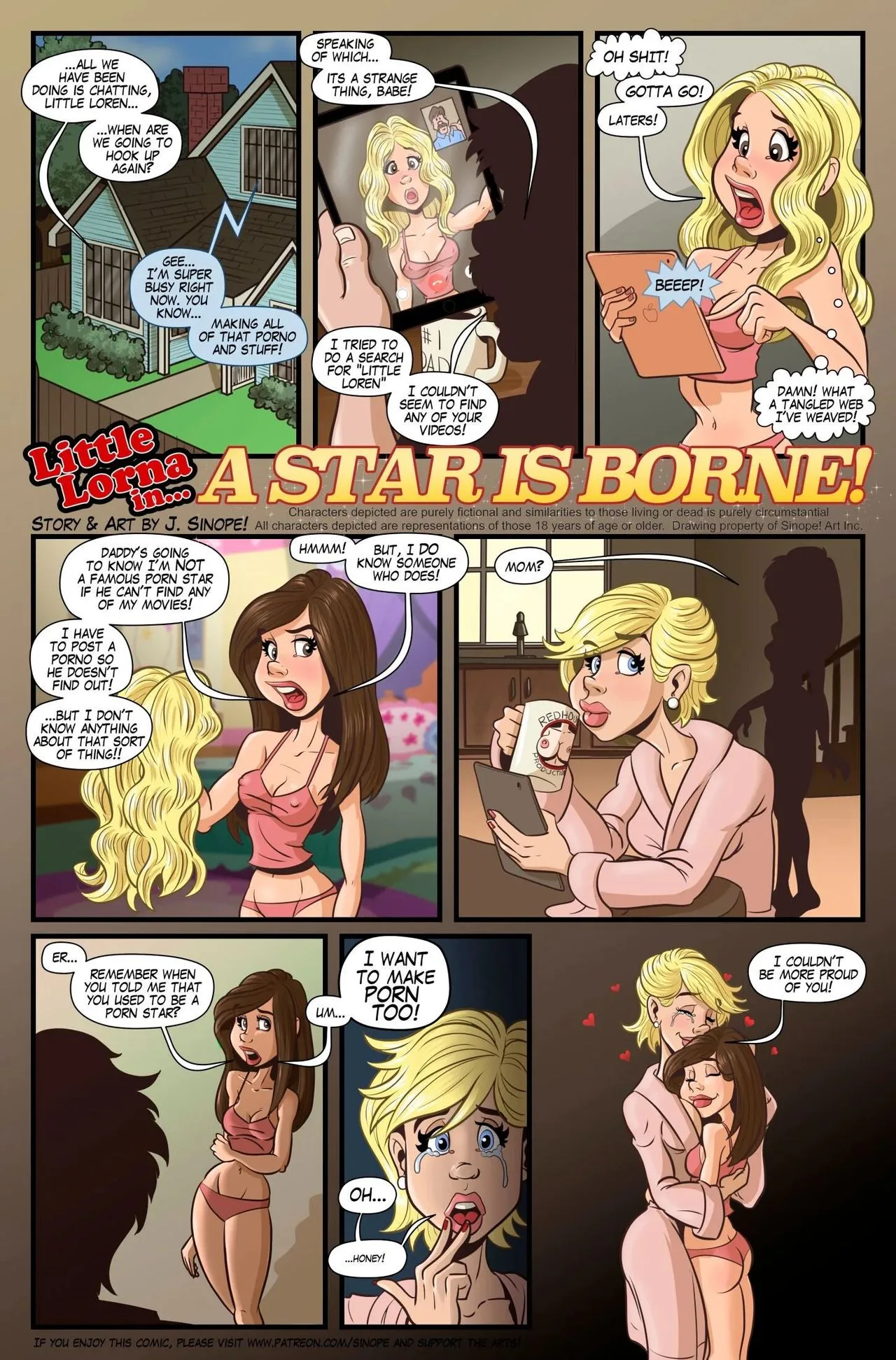 Adventures Of Little Lorna - A Star Is Borne! porno comics Cover