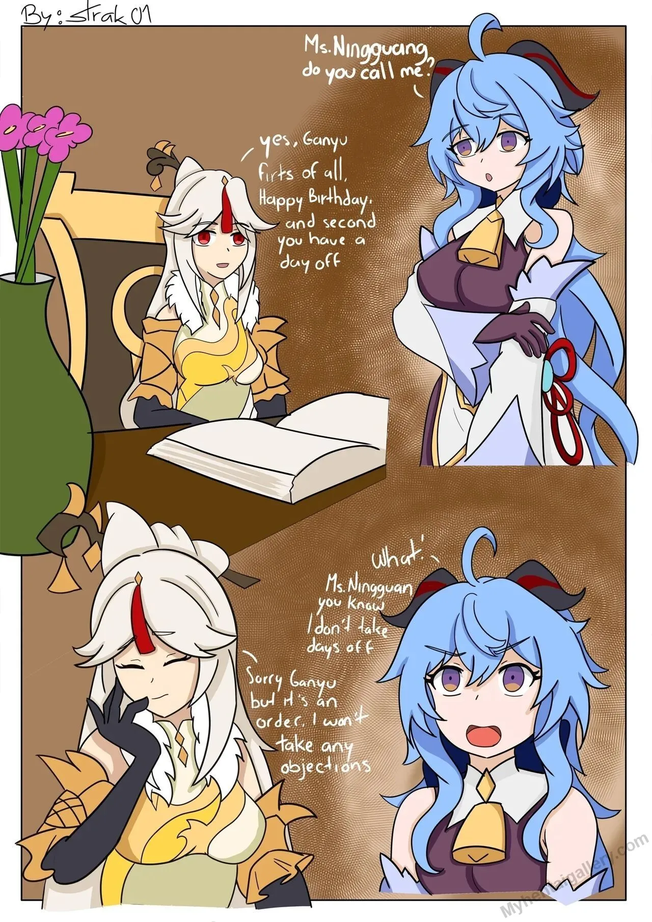 Ganyu's Birthday porno comics