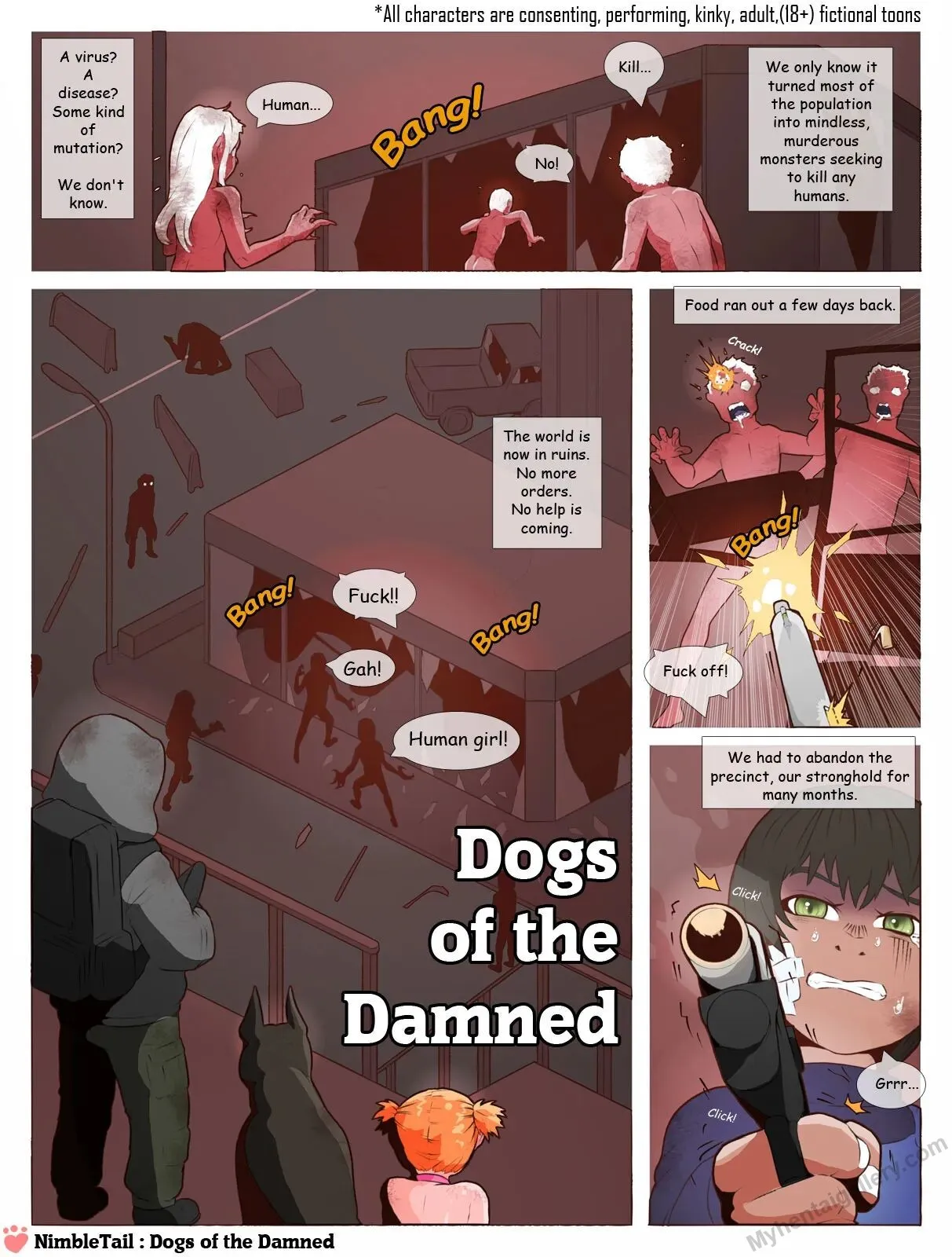 Dogs Of The Damned porno comics Cover