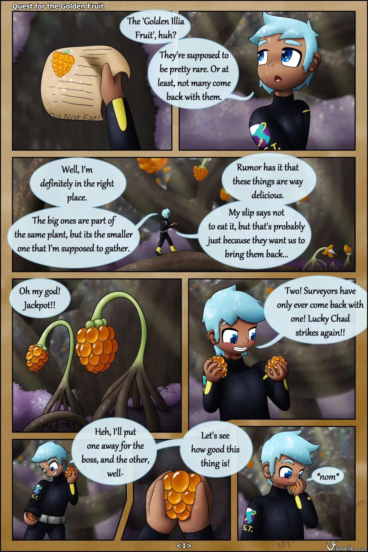 Quest For The Golden Berry porno comics Cover