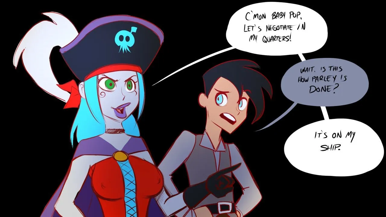 Danny And Ember Negotiations porno comics Cover
