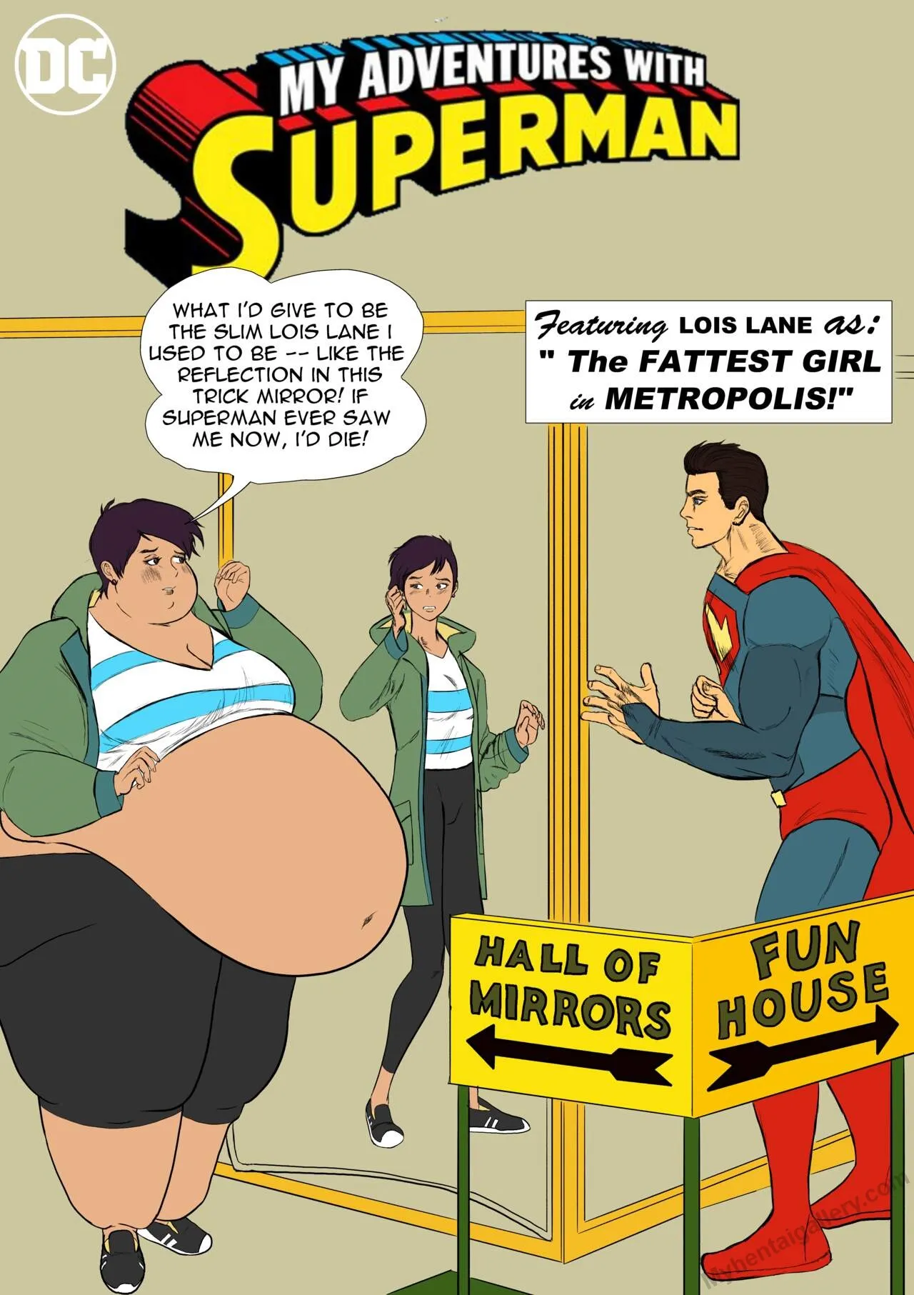 The Fattest Women In Metropolis porno comics Cover