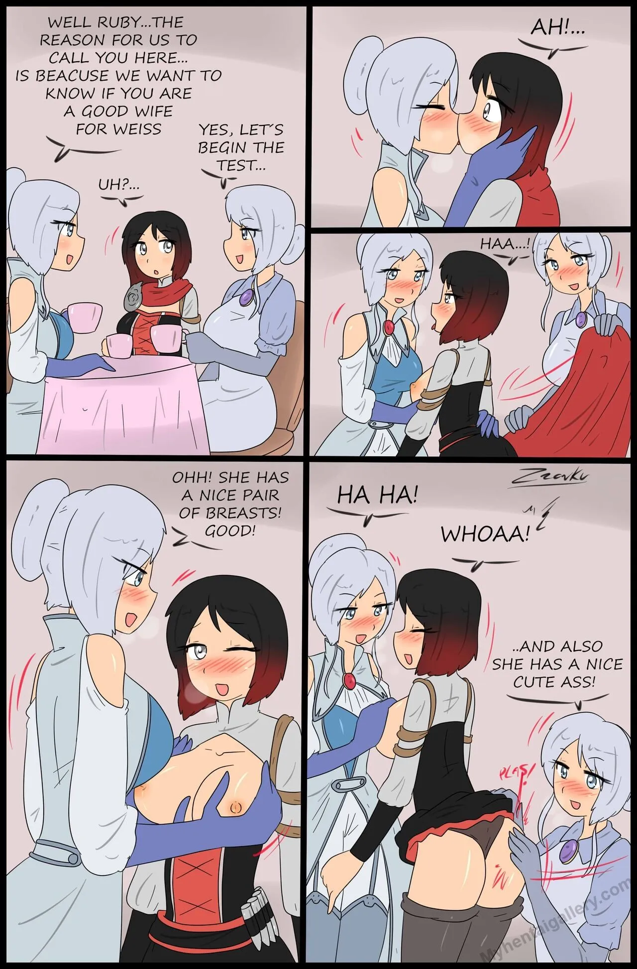 Waifu Test porno comics Cover