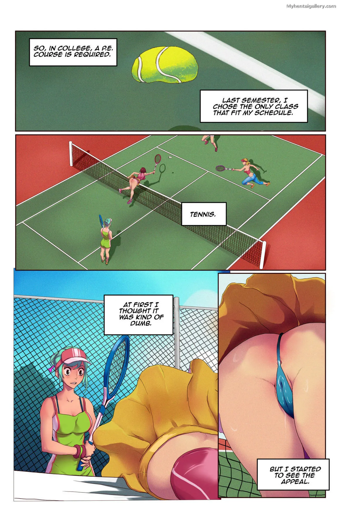 Time Stop And Bop - Tennis porno comics