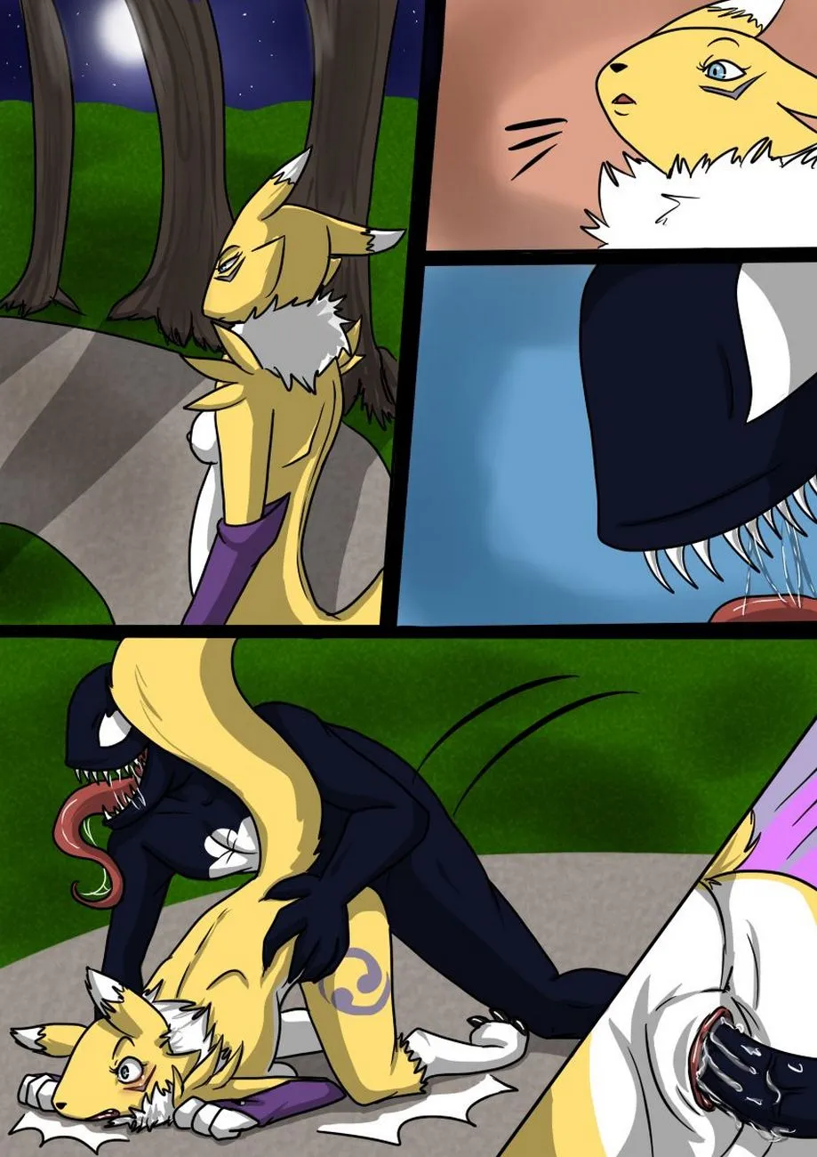 Renamon x Venom porno comics