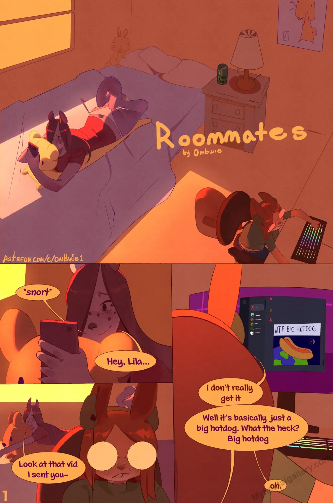 Roomates! porno comics
