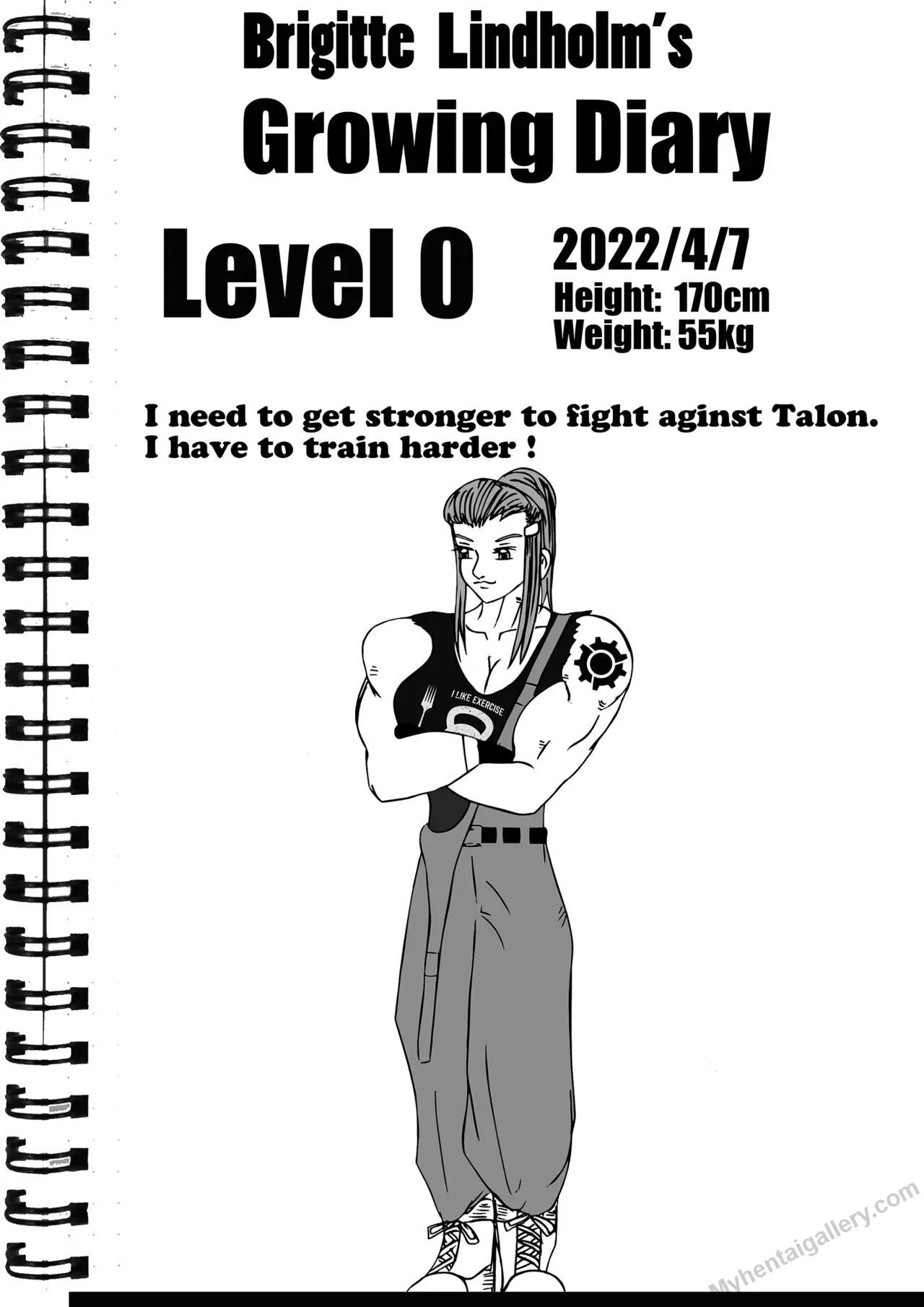 Brigitte Lindholm's Growth Diary porno comics Cover