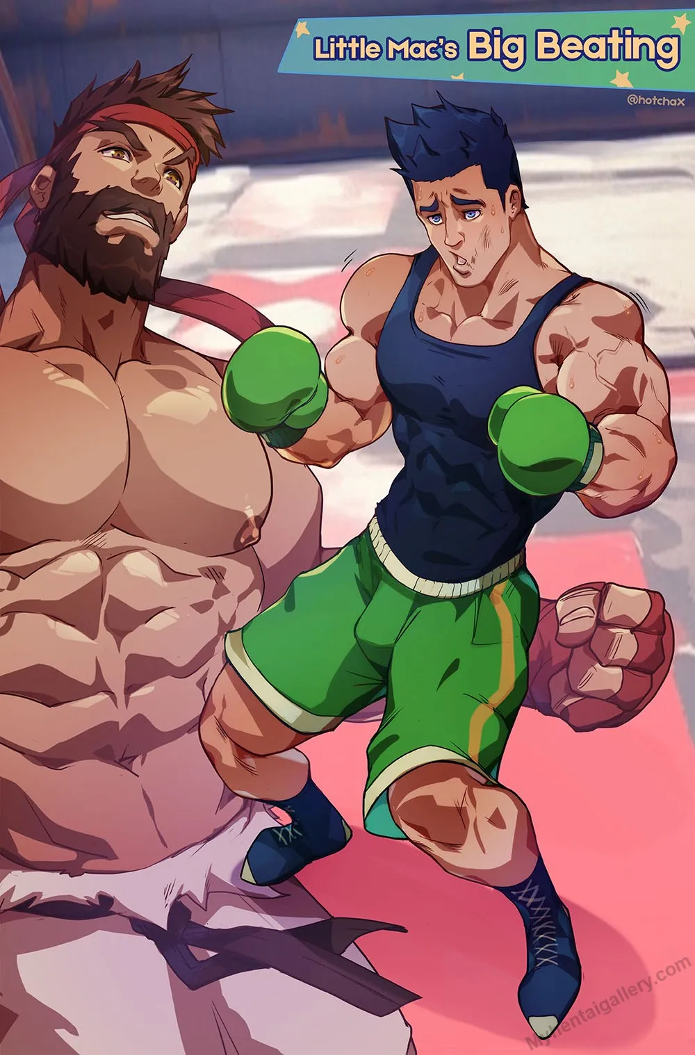 Little Mac's Big Beating porno comics Cover