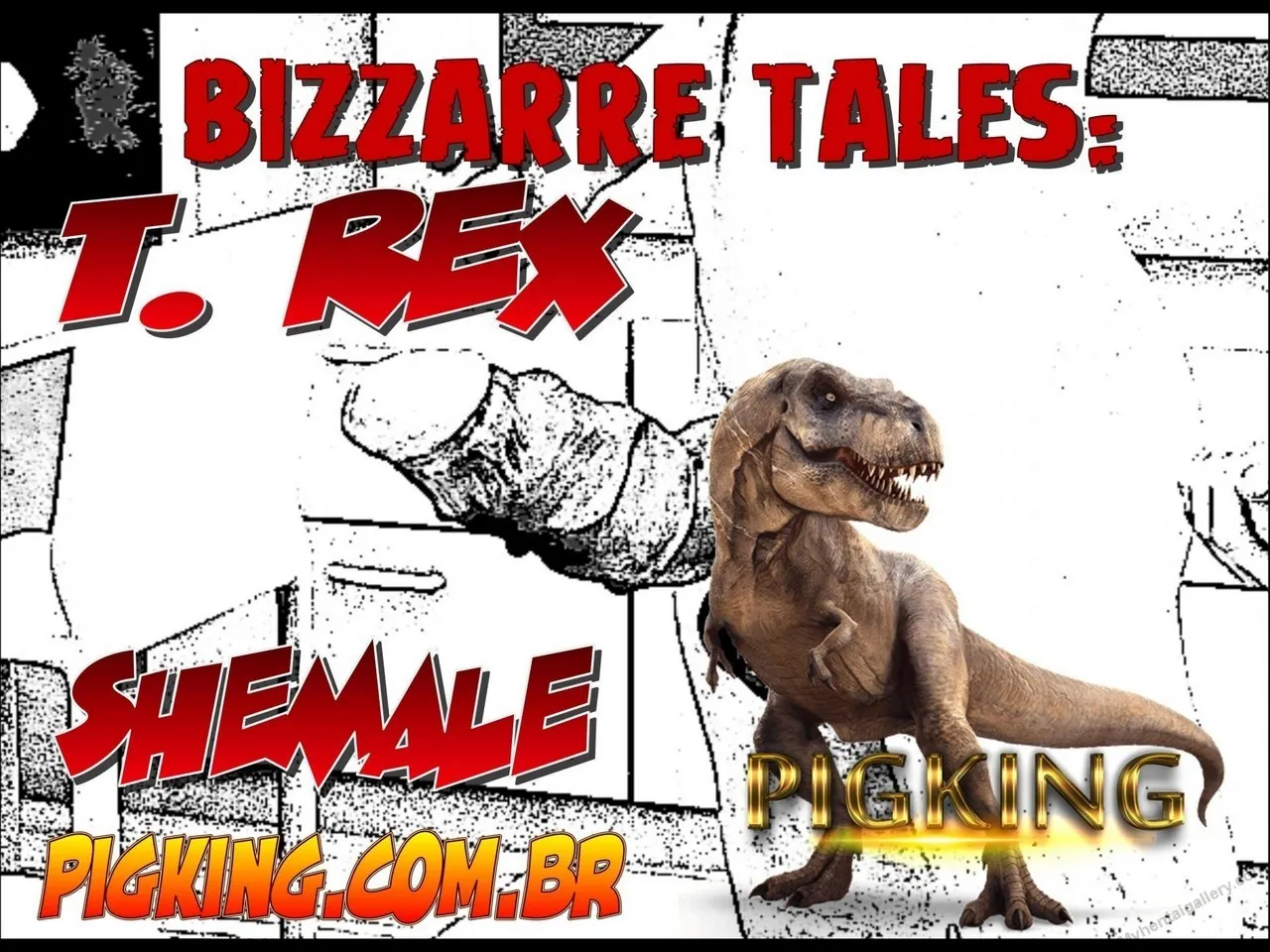Bizzarre Tales - T. Rex porno comics Cover