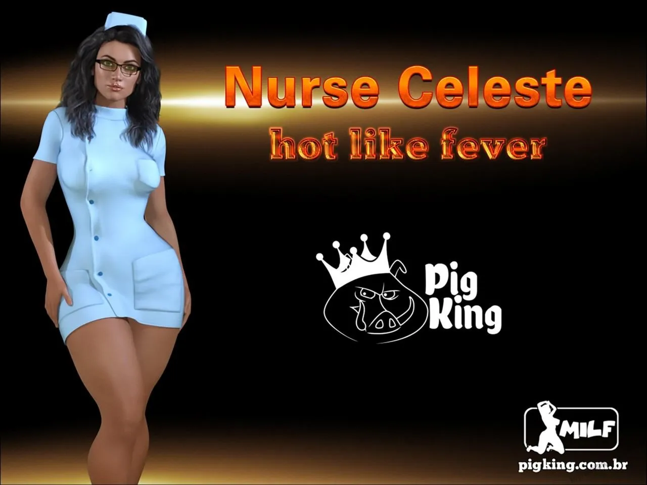 Nurse Celeste - Hot Like Fever porno comics Cover