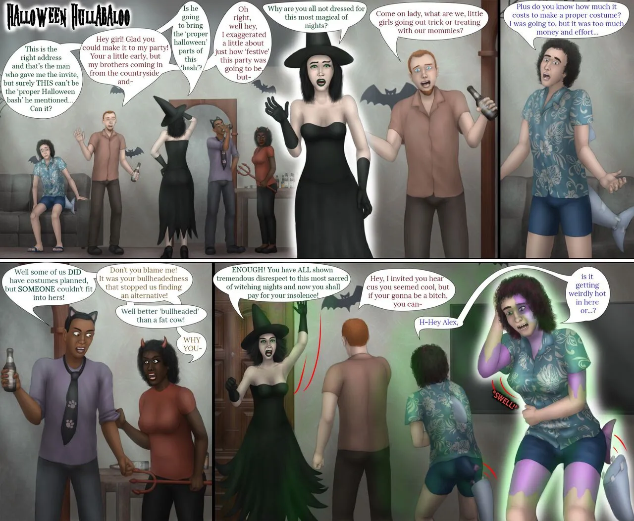 Halloween Hullabaloo porno comics Cover