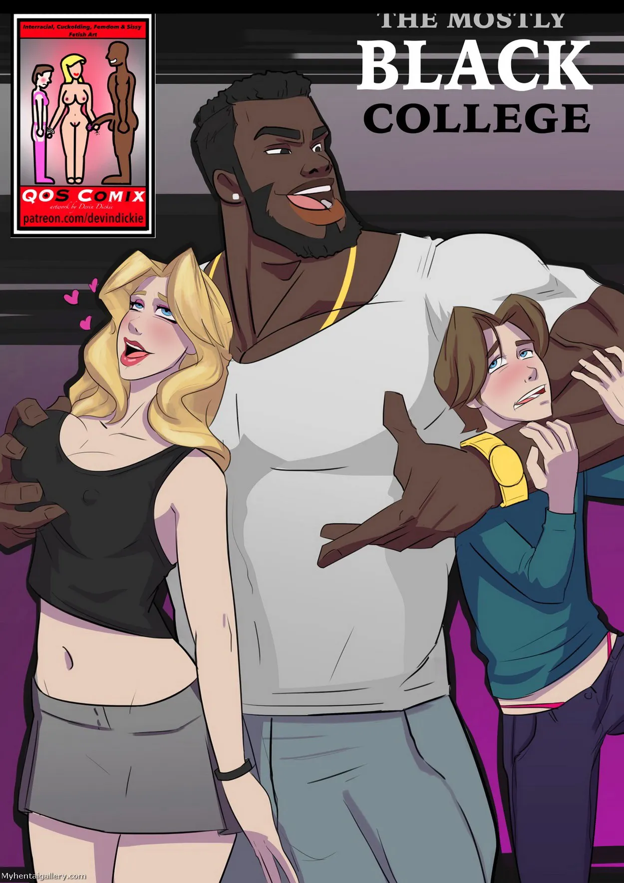 Mostly Black College 1 porno comics Cover