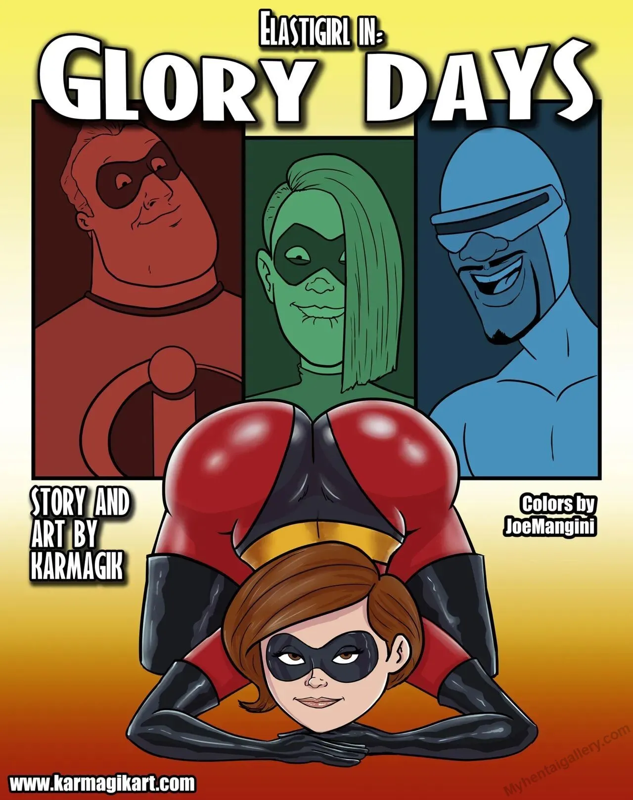 Elastigirl In Glory Days (Colored) porno comics