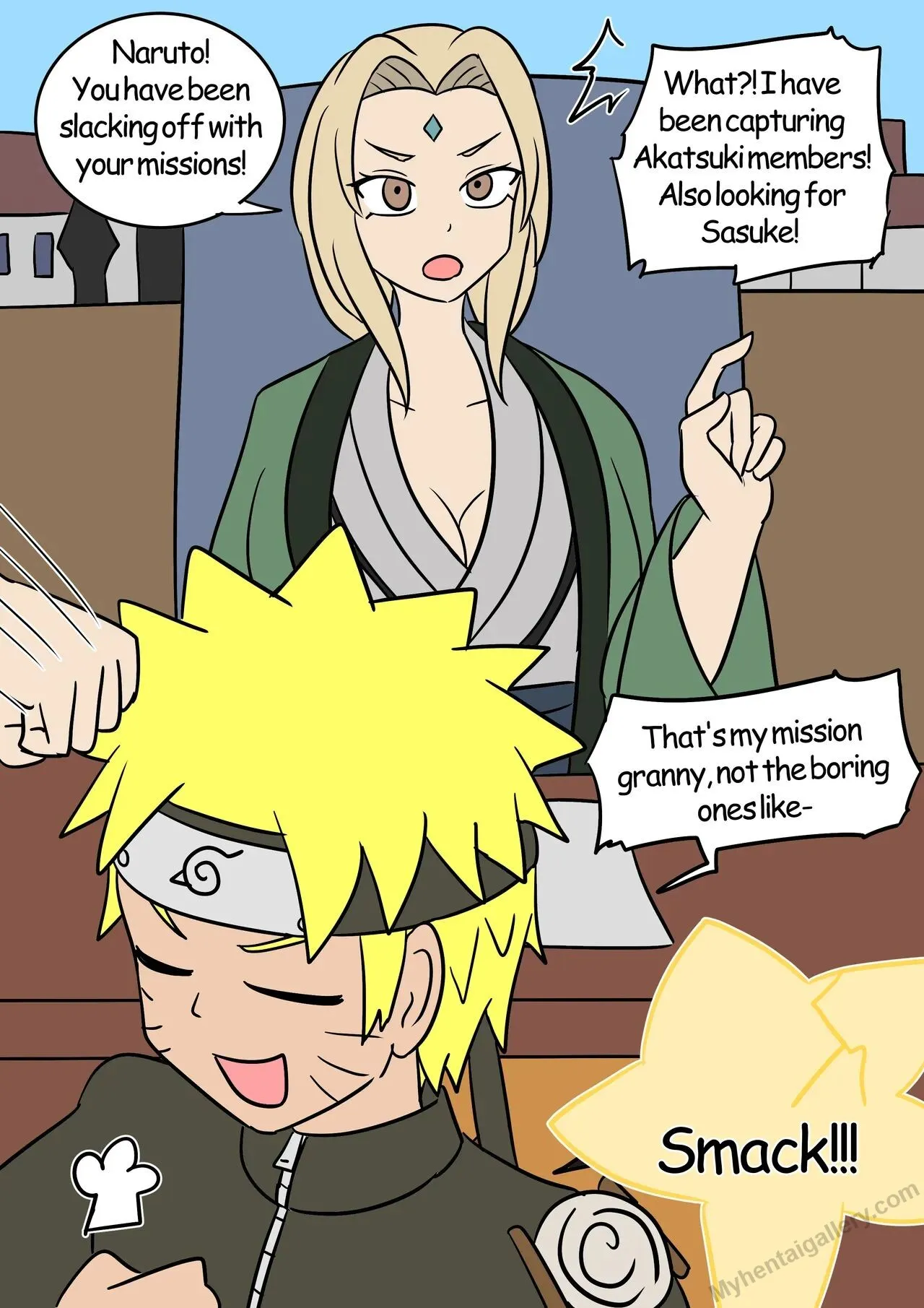 Naruto's Hokage Promotion porno comics Cover
