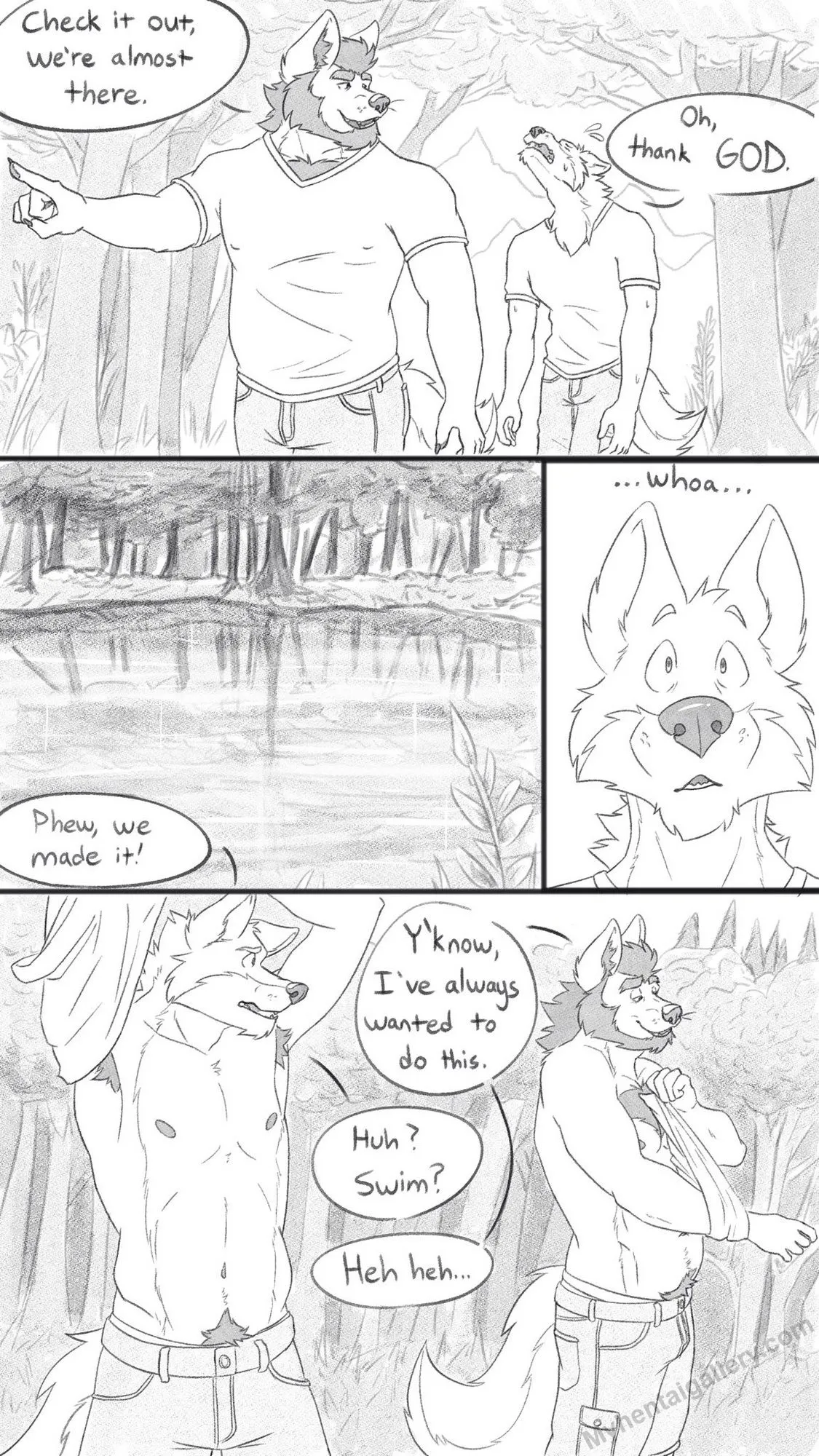 Dad's Spontaneous Skinny-Dipping Surprise! porno comics Cover