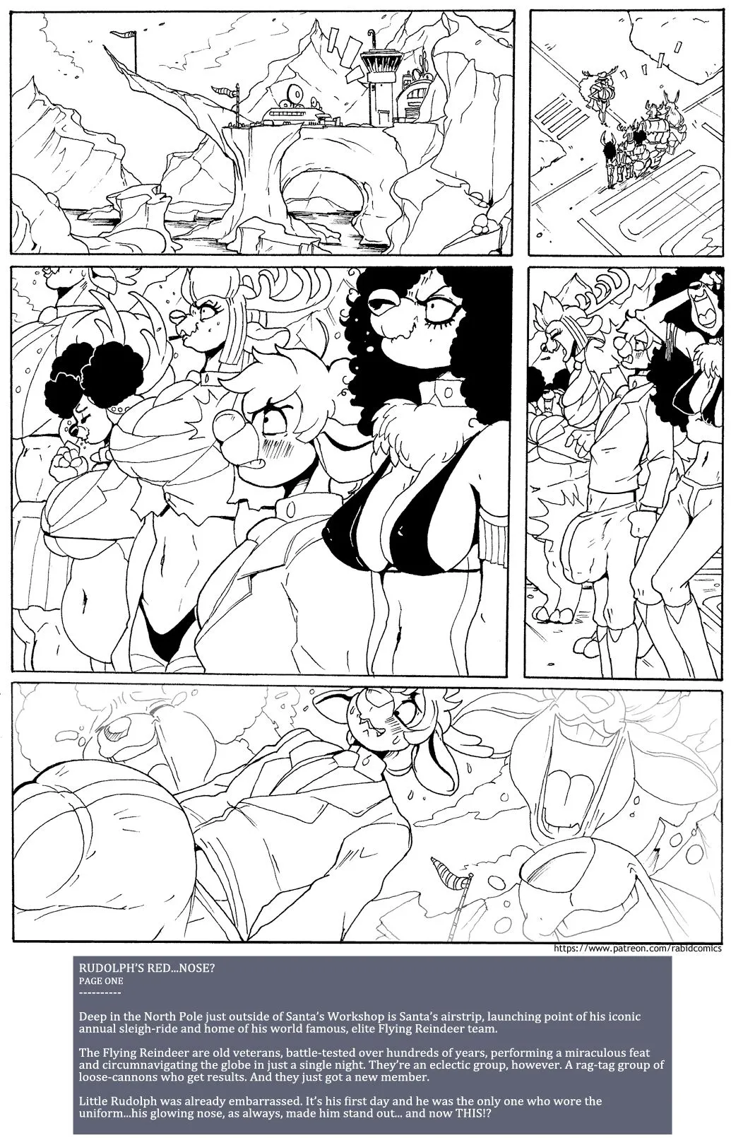 Rudolph's Red Nose porno comics Cover