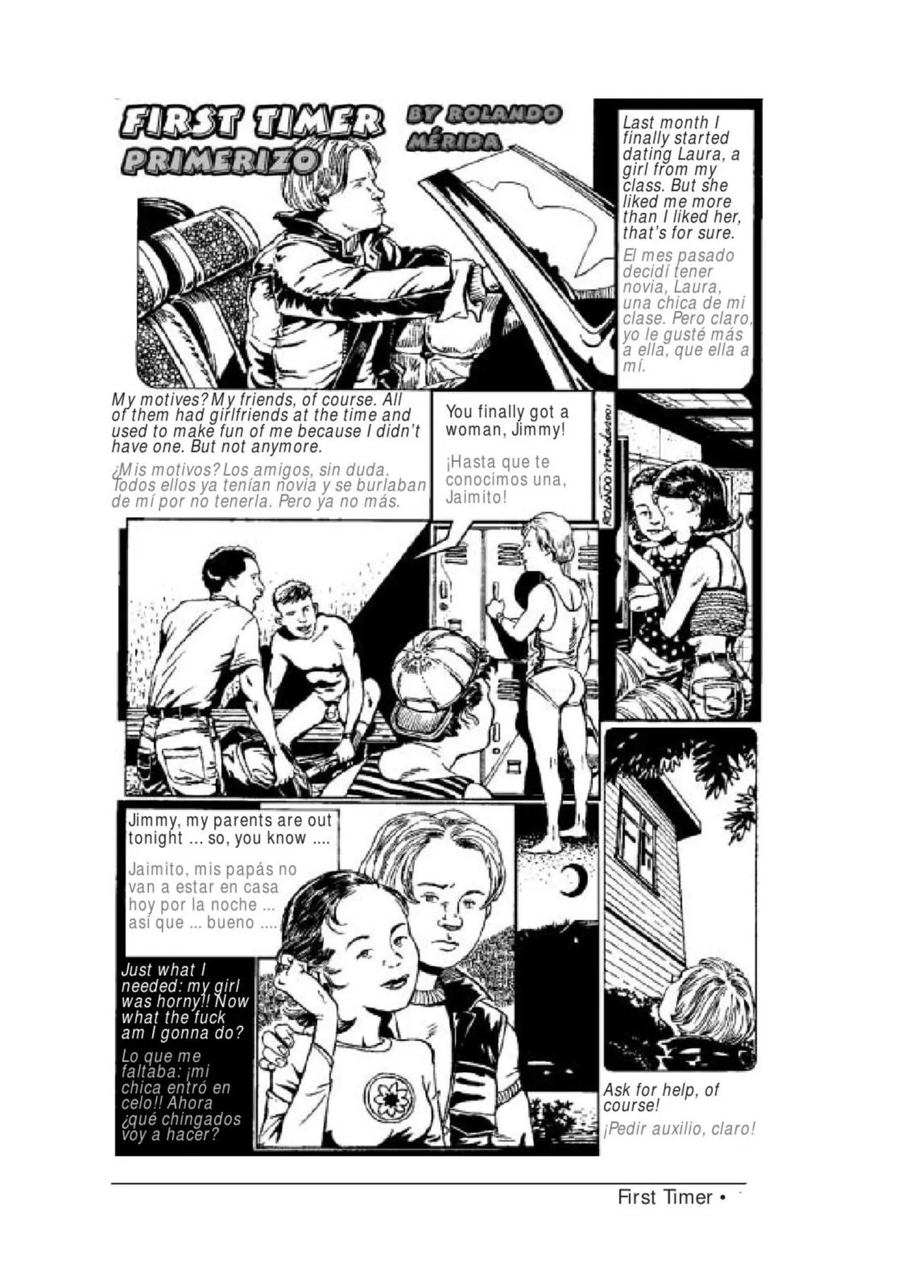 First Timer porno comics