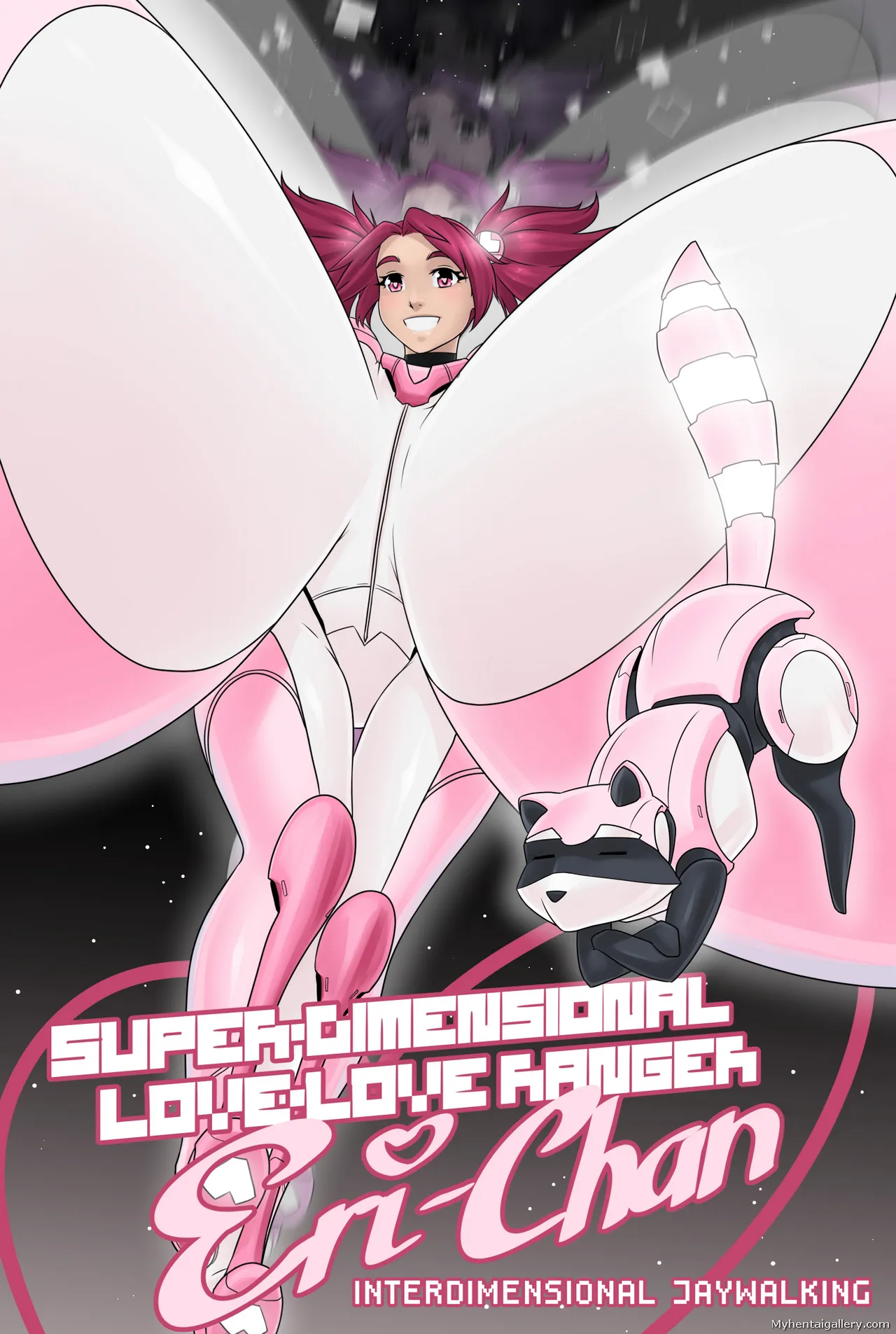 Super-Dimensional Love-Love Ranger Eri-Chan - Interdimensional Jaywalking porno comics Cover