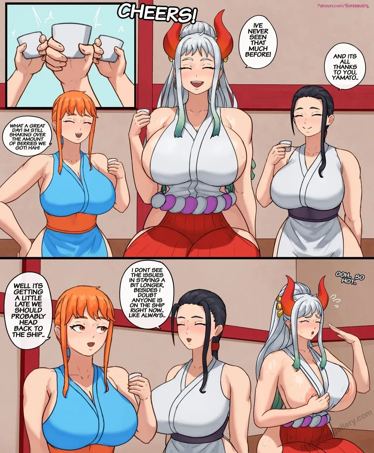 Yamato's All Nighter At Onigashima porno comics Cover