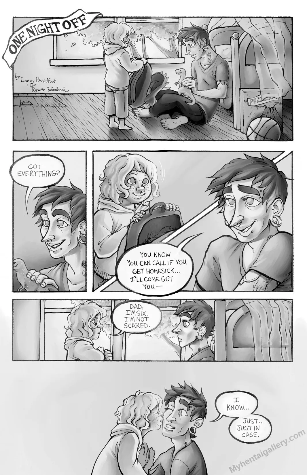 One Night Off porno comics Cover