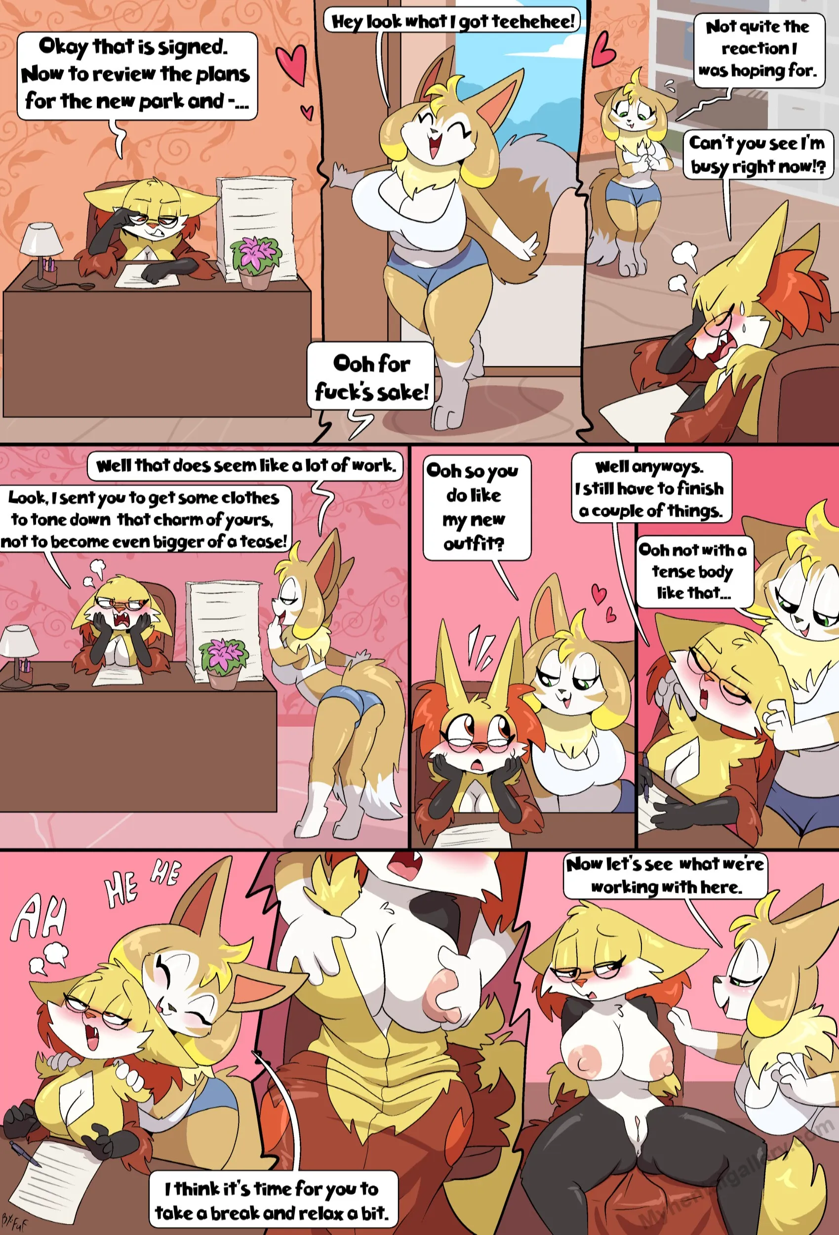 Relaxin' The Vixen porno comics Cover