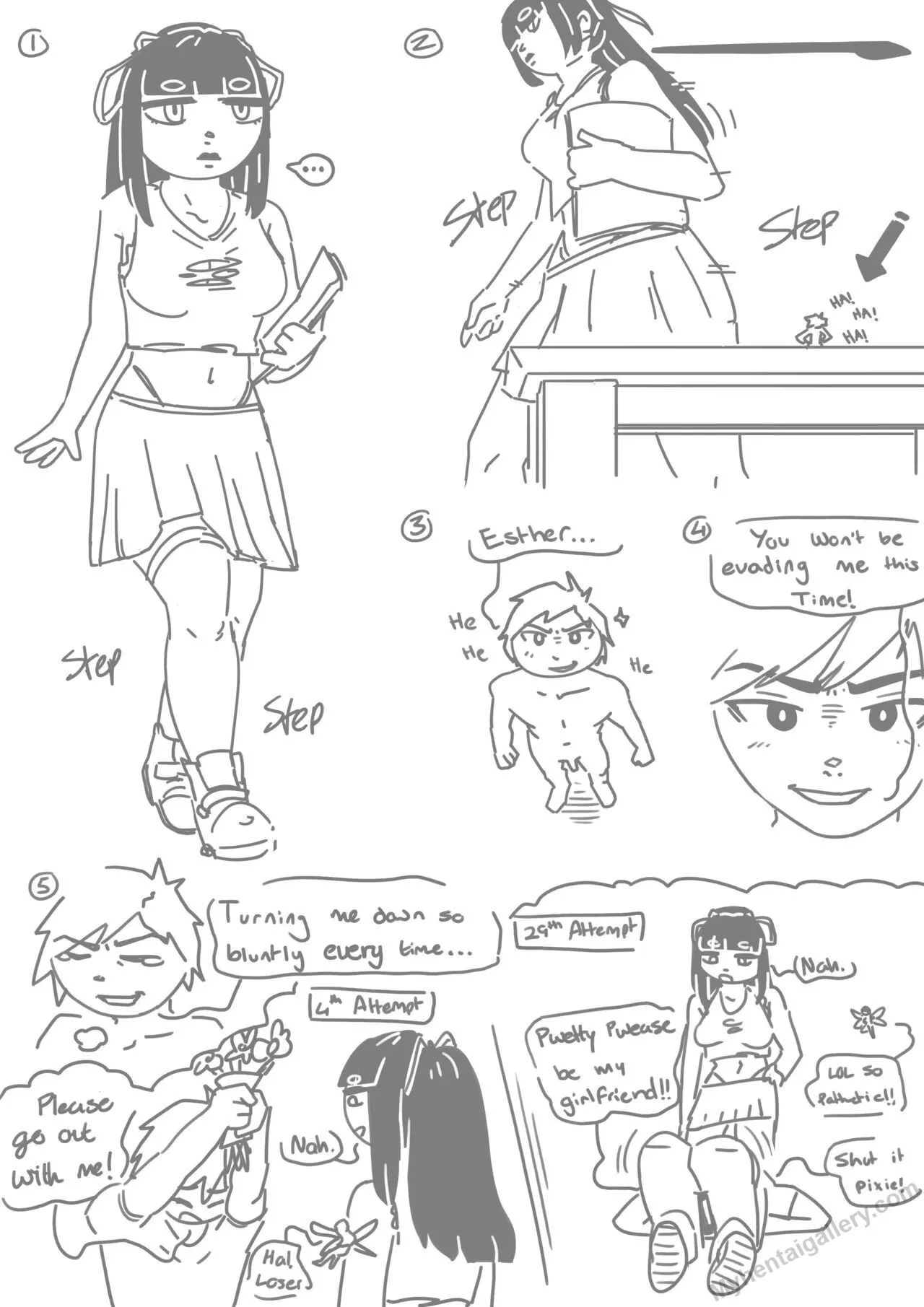 Chasing Esther porno comics