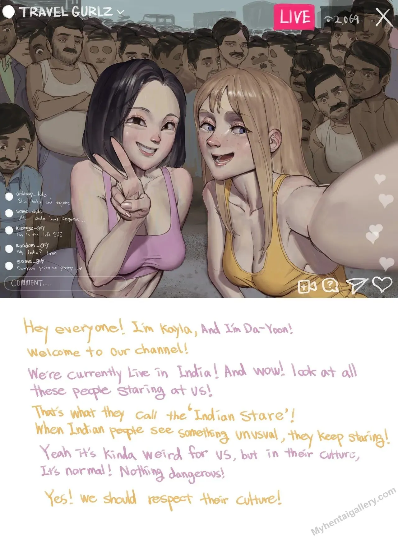Travel Gurlz - Kayla & Da-Yoon porno comics Cover