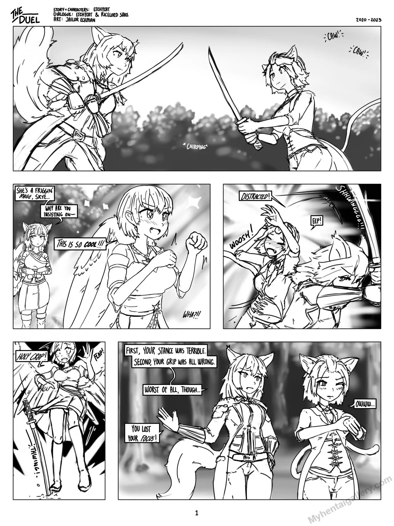 The Duel porno comics