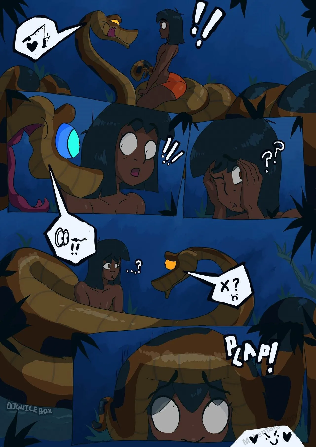 Kaa x Mowgli 2 porno comics