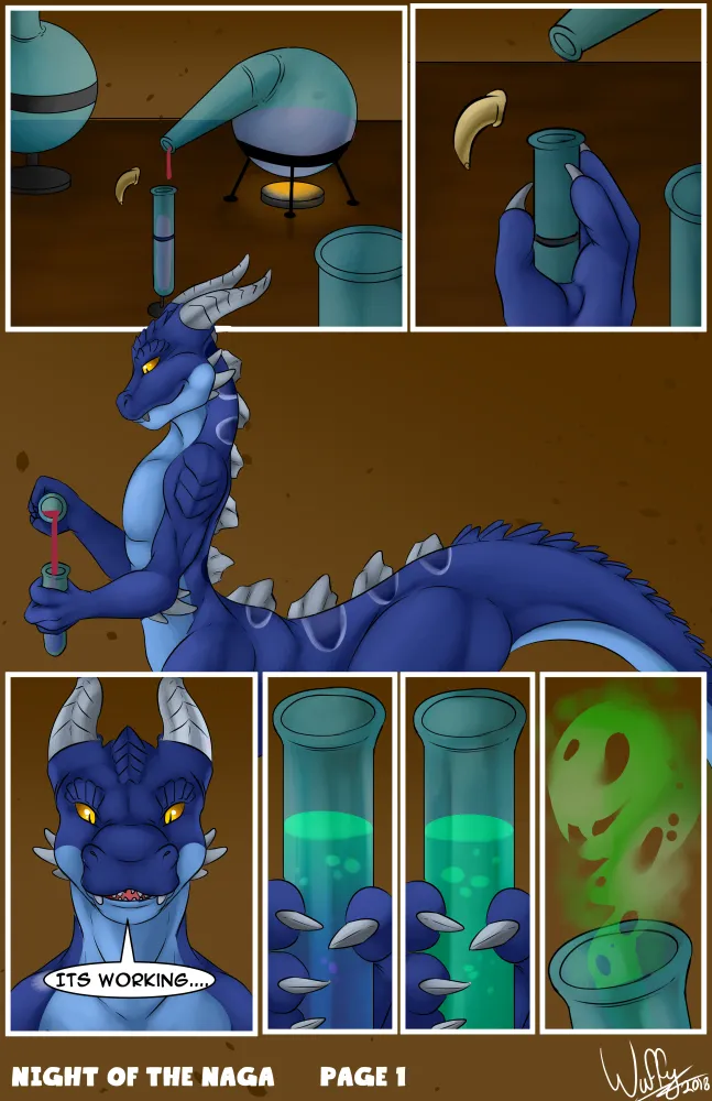 Night Of The Naga porno comics Cover