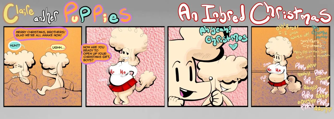 Claire And Her Pups - An Inbred Christmas porno comics